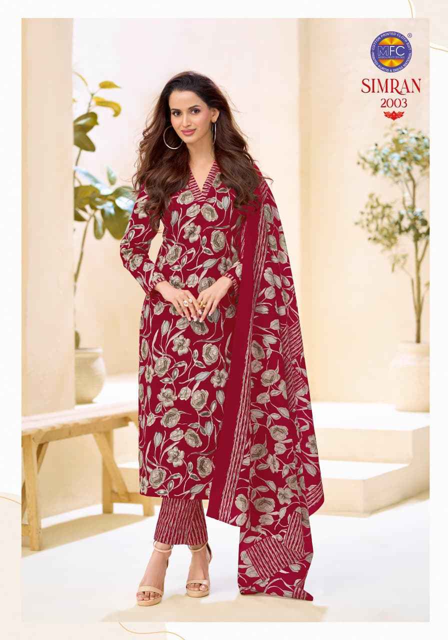 MFC Simran Vol 2 Cotton Dress Material 12 pcs Catalogue