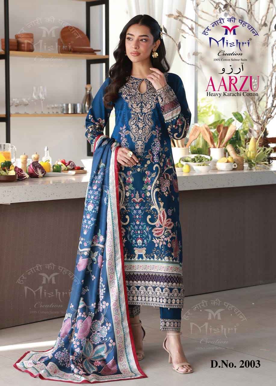 Mishri Creation Aarzu Vol 2 Cotton Dress Material 6 pcs Catalogue