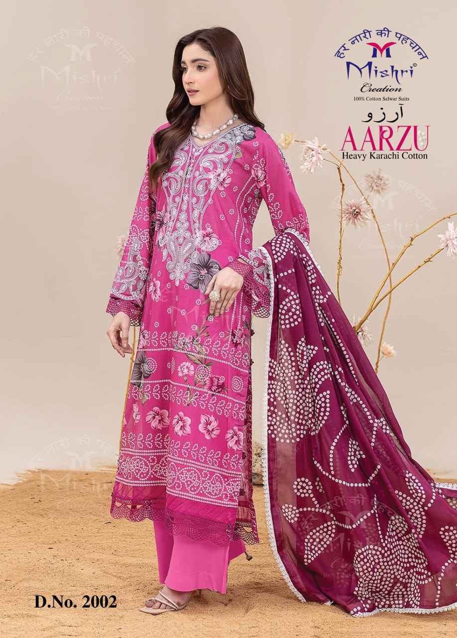 Mishri Creation Aarzu Vol 2 Cotton Dress Material 6 pcs Catalogue