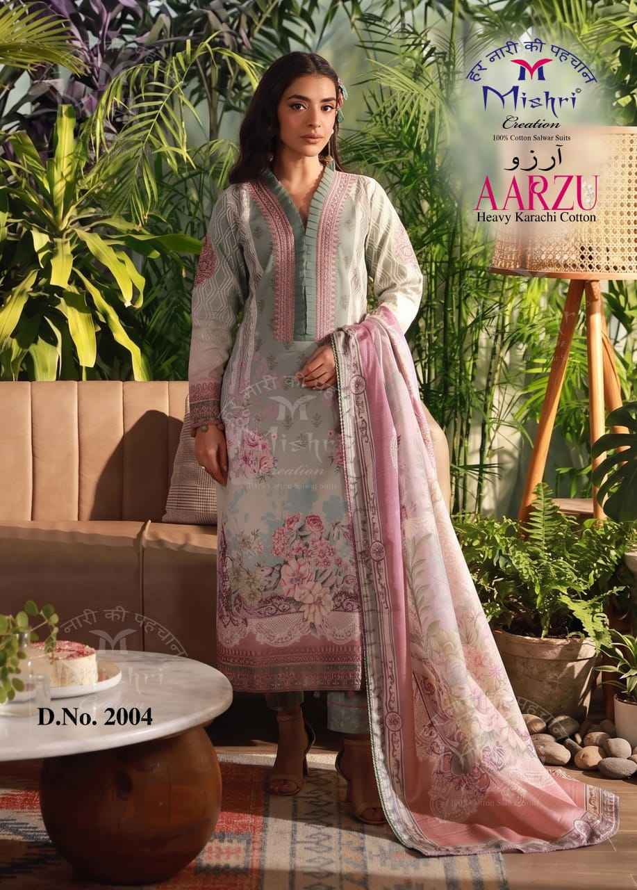 Mishri Creation Aarzu Vol 2 Cotton Dress Material 6 pcs Catalogue