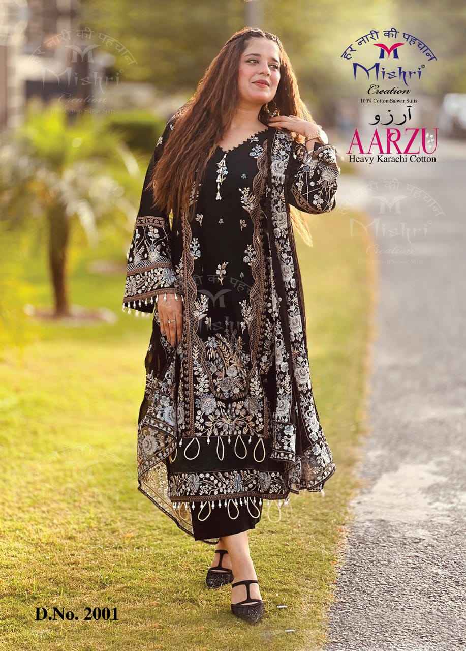 Mishri Creation Aarzu Vol 2 Cotton Dress Material 6 pcs Catalogue