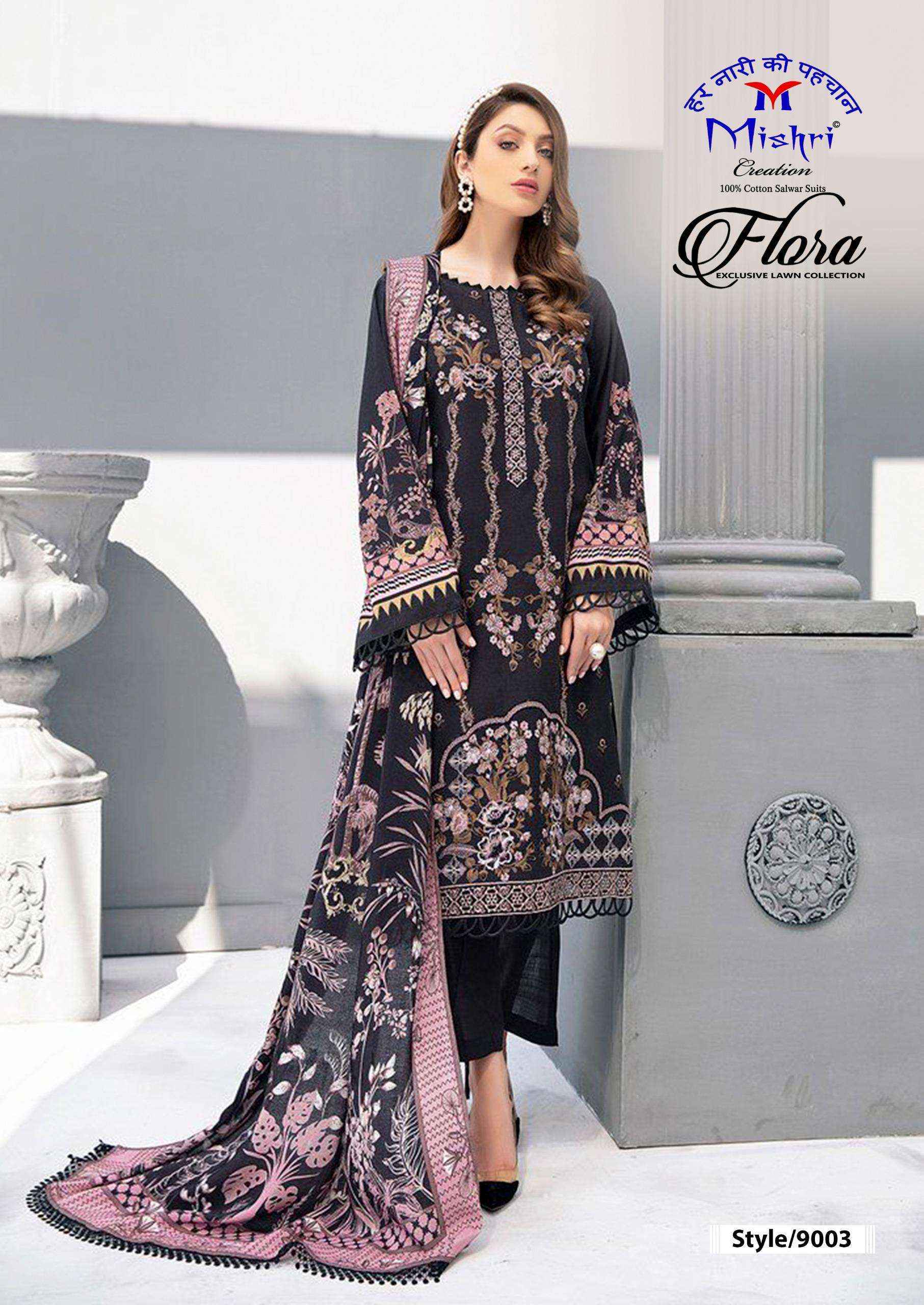 Mishri Creation Flora Vol 9 Lawn Cotton Dress Material 6 pcs Catalogue