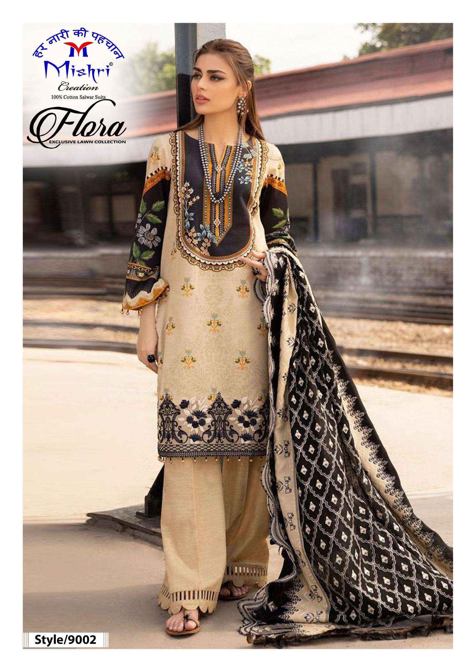 Mishri Creation Flora Vol 9 Lawn Cotton Dress Material 6 pcs Catalogue