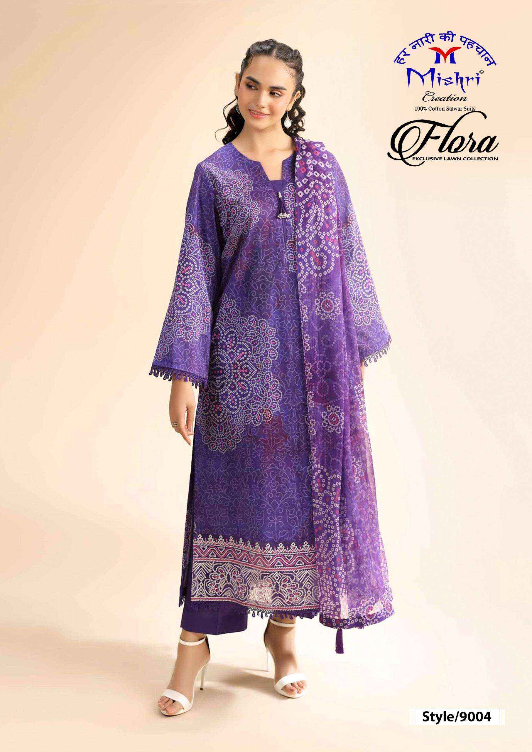 Mishri Creation Flora Vol 9 Lawn Cotton Dress Material 6 pcs Catalogue