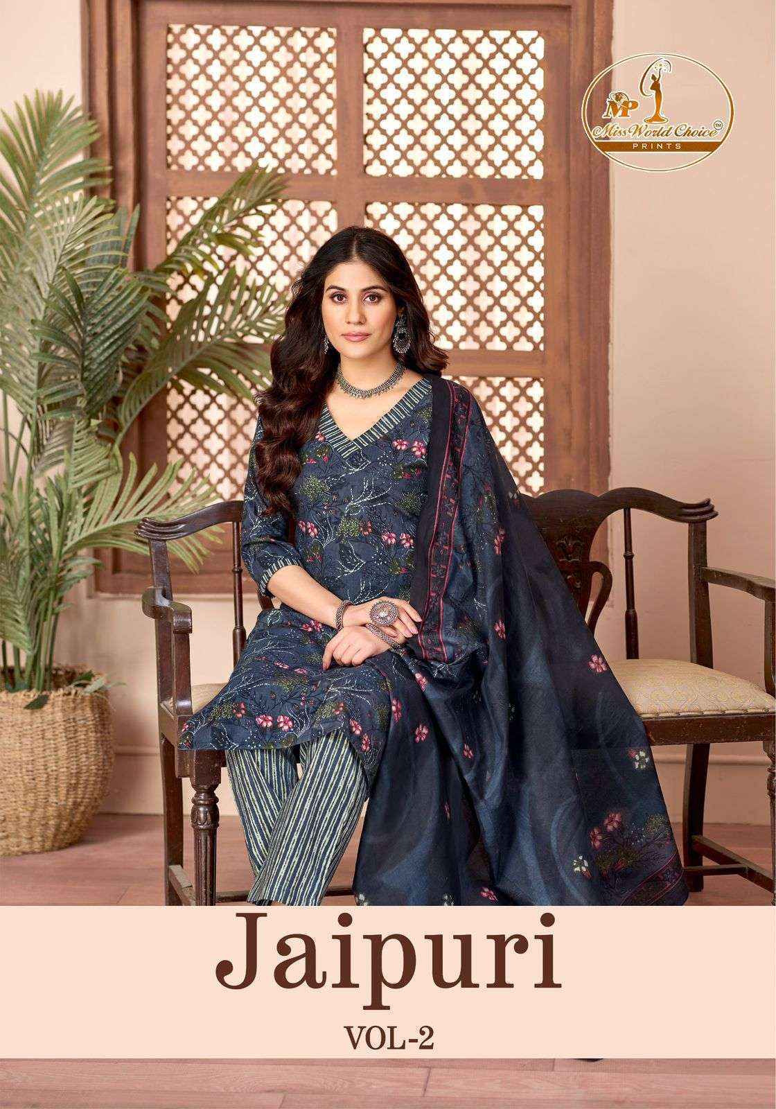 Miss World Choice Jaipuri Vol 2 Readymade Cotton Dress 10 pcs Catalogue