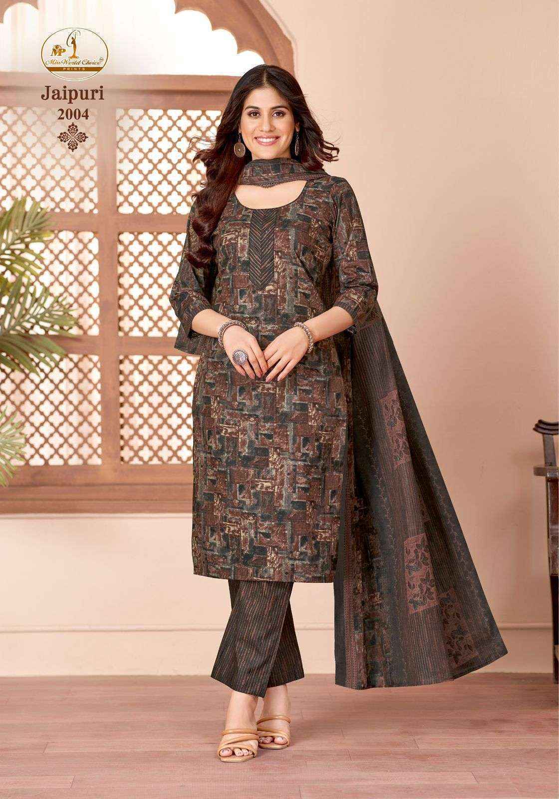 Miss World Choice Jaipuri Vol 2 Readymade Cotton Dress 10 pcs Catalogue