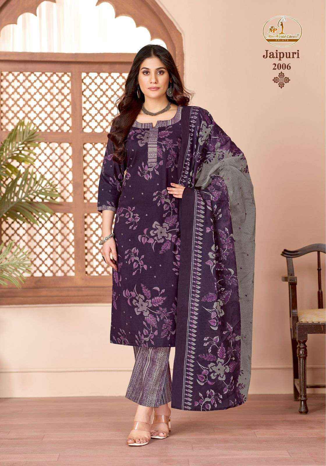 Miss World Choice Jaipuri Vol 2 Readymade Cotton Dress 10 pcs Catalogue