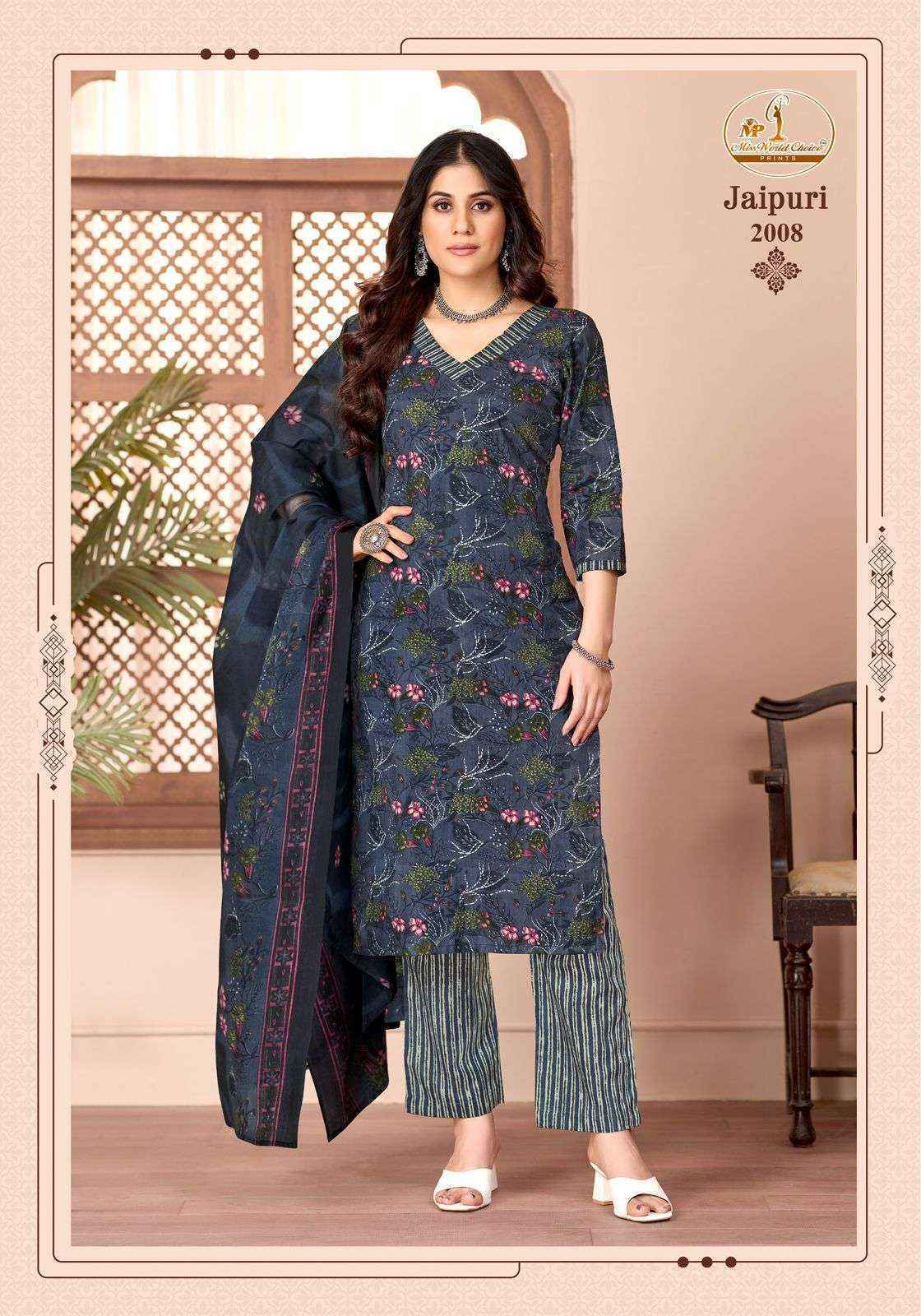 Miss World Choice Jaipuri Vol 2 Readymade Cotton Dress 10 pcs Catalogue
