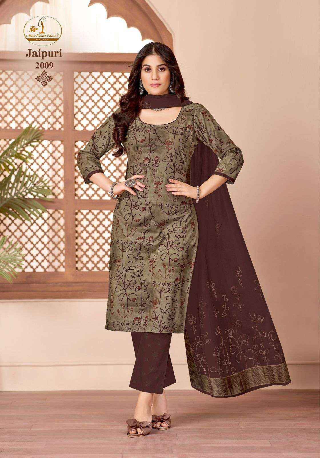 Miss World Choice Jaipuri Vol 2 Readymade Cotton Dress 10 pcs Catalogue
