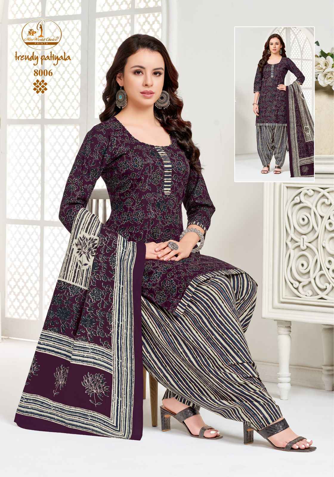 Miss World Choice Trendy Vol 8 Cotton Dress Material 10 pcs Catalogue