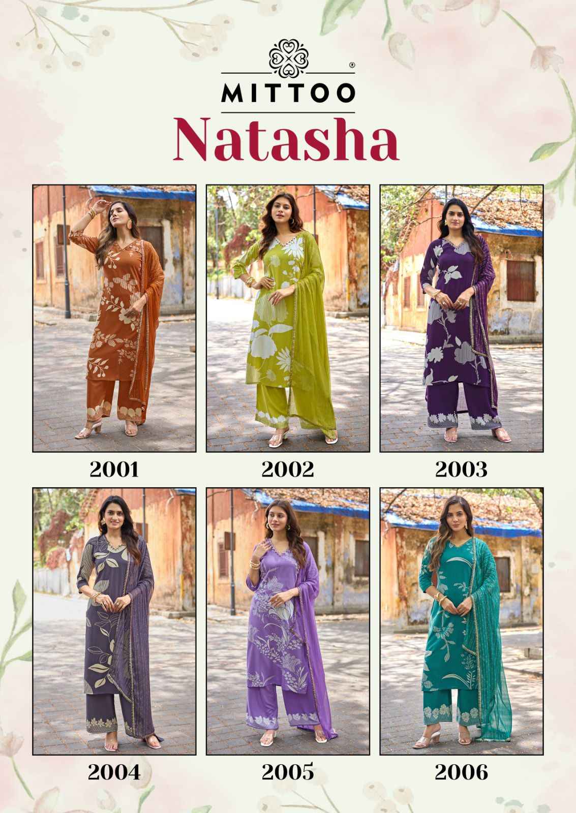 Mittoo Natasha Rayon Kurti Combo 6 pcs Catalogue