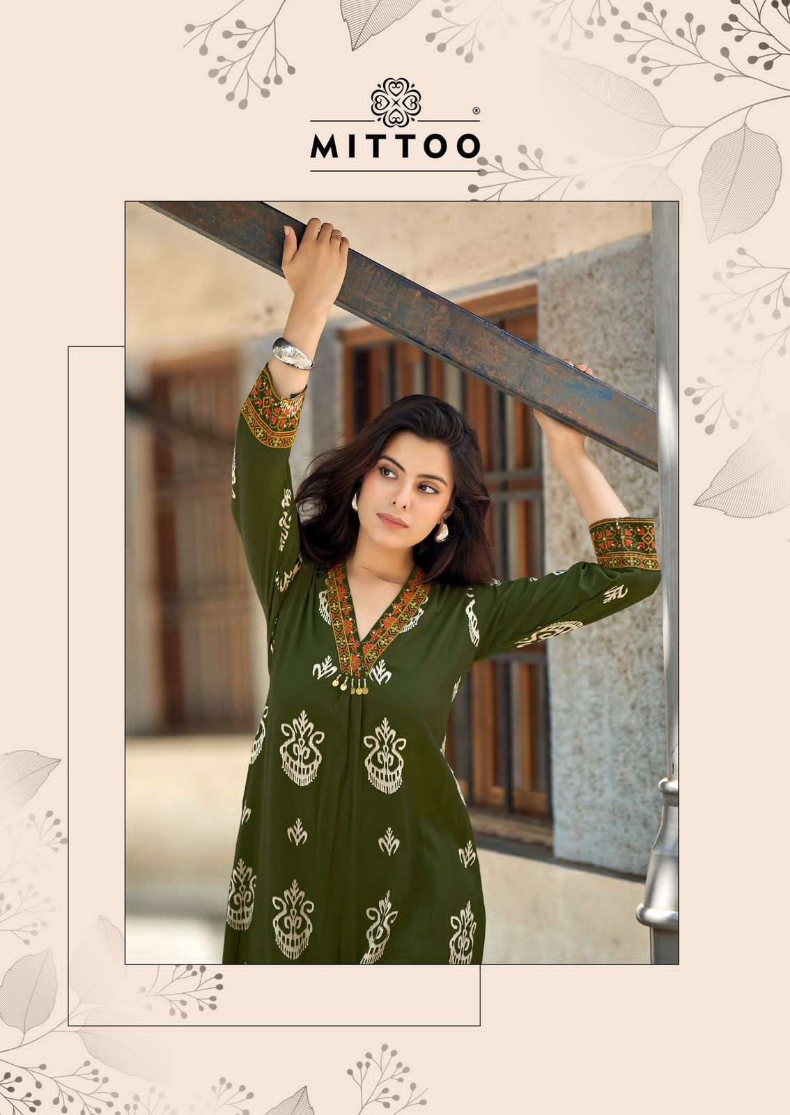Mittoo Vitara Vol 2 Rayon Top With Bottom 5 pcs Catalogue