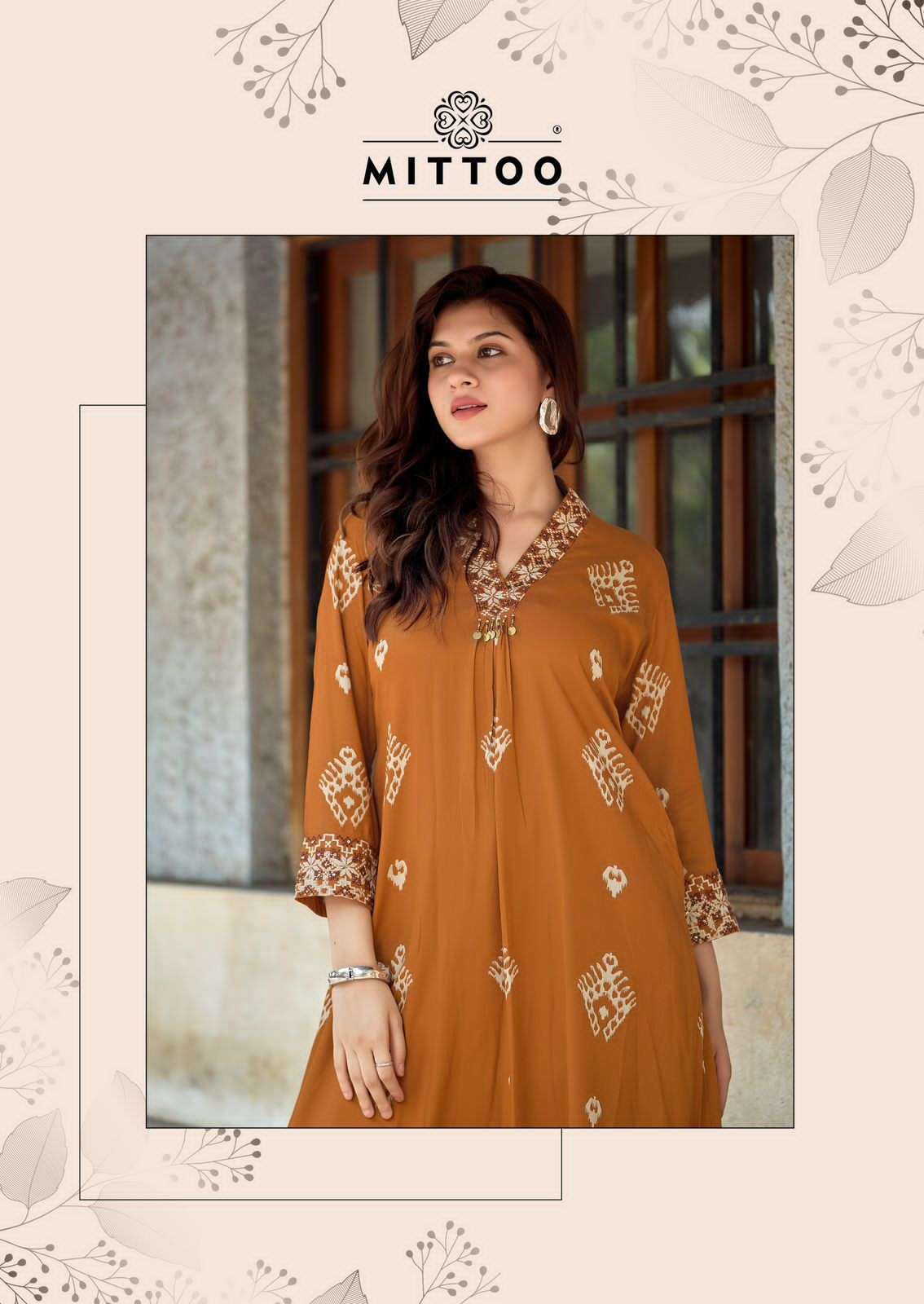 Mittoo Vitara Vol 2 Rayon Top With Bottom 5 pcs Catalogue