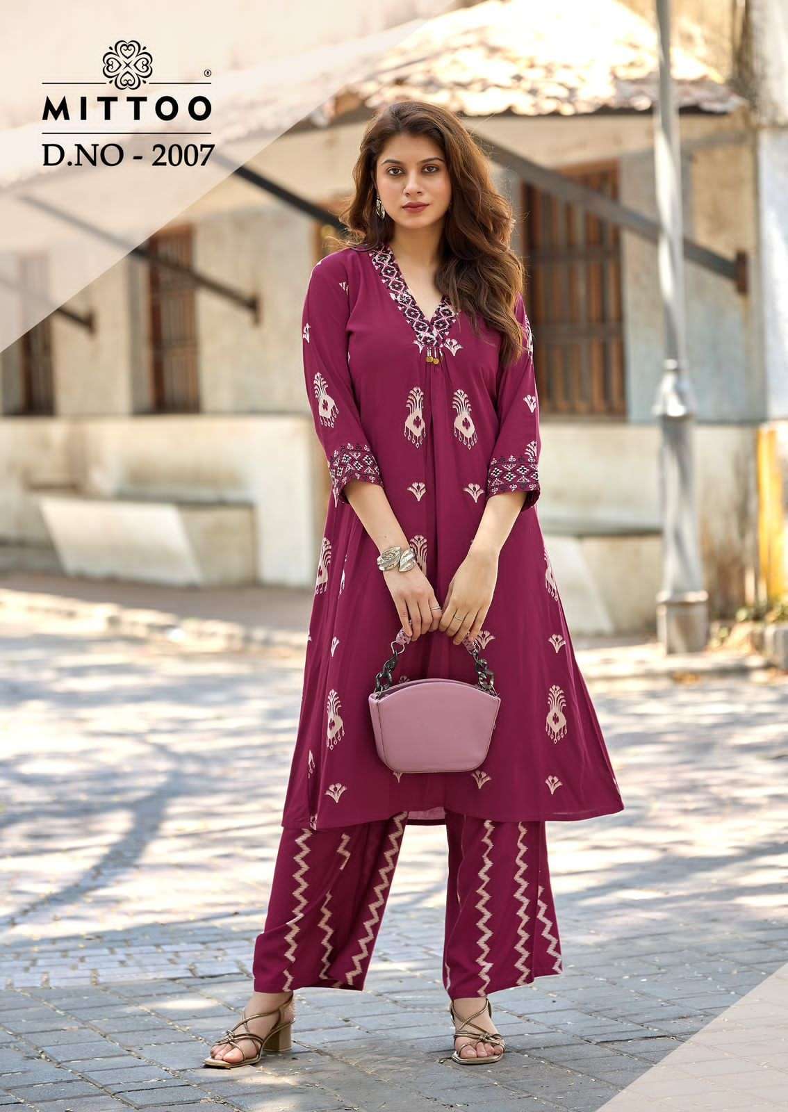 Mittoo Vitara Vol 2 Rayon Top With Bottom 5 pcs Catalogue