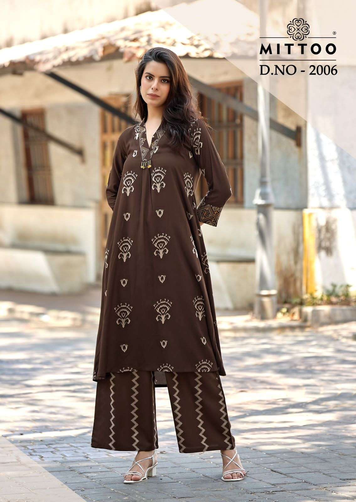 Mittoo Vitara Vol 2 Rayon Top With Bottom 5 pcs Catalogue