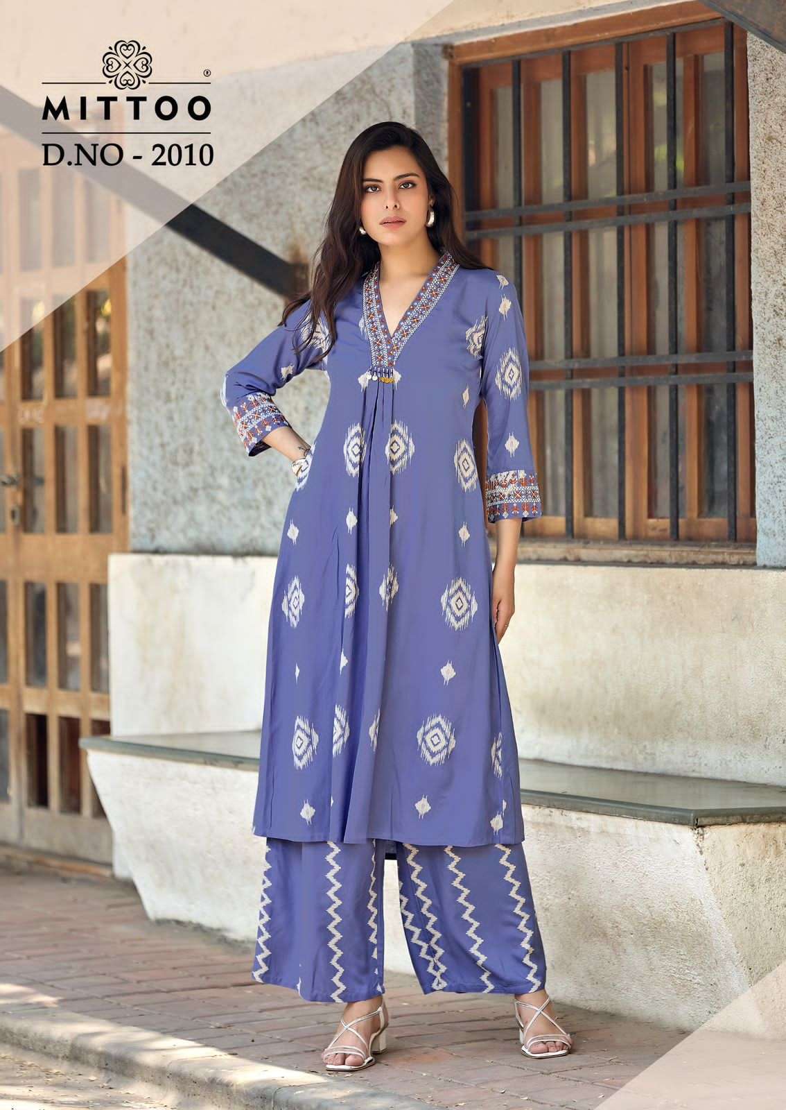 Mittoo Vitara Vol 2 Rayon Top With Bottom 5 pcs Catalogue