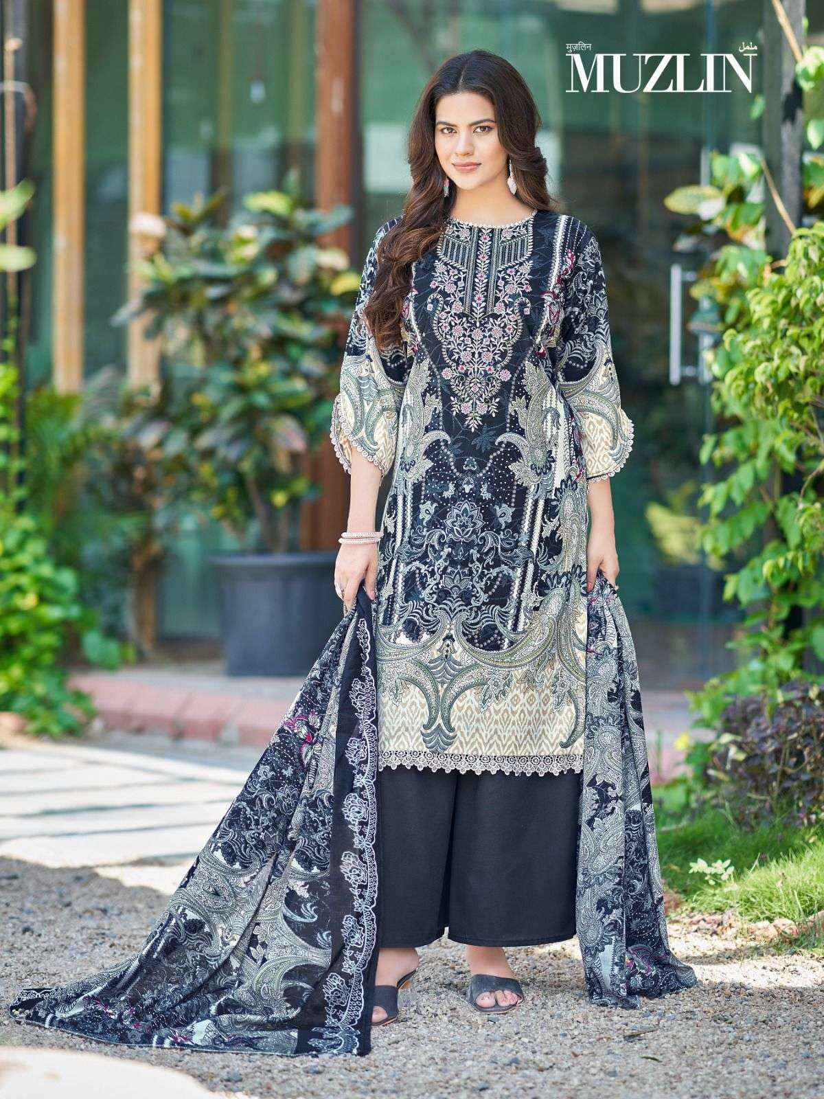 Mizaj Muzlin Vol 3 Cotton Dress Material 8 pcs Catalogue