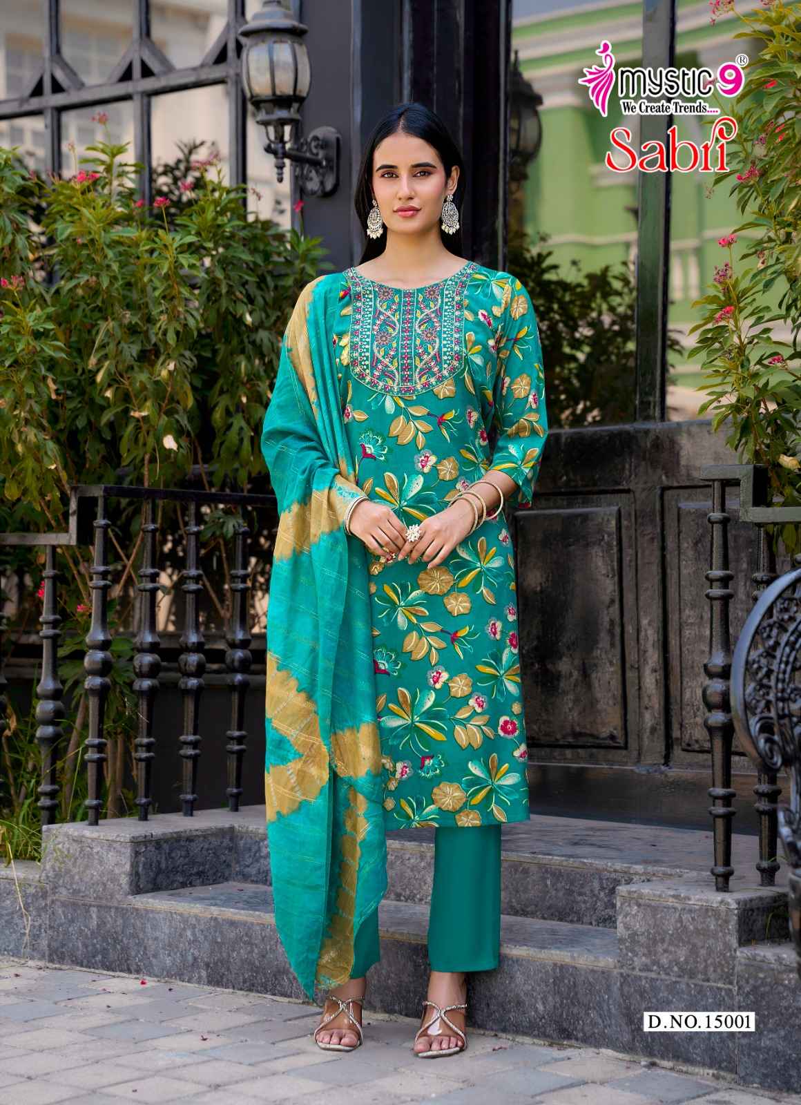 Mystic 9 Sabri Vol 15 Rayon Kurti Combo 8 pcs Catalogue