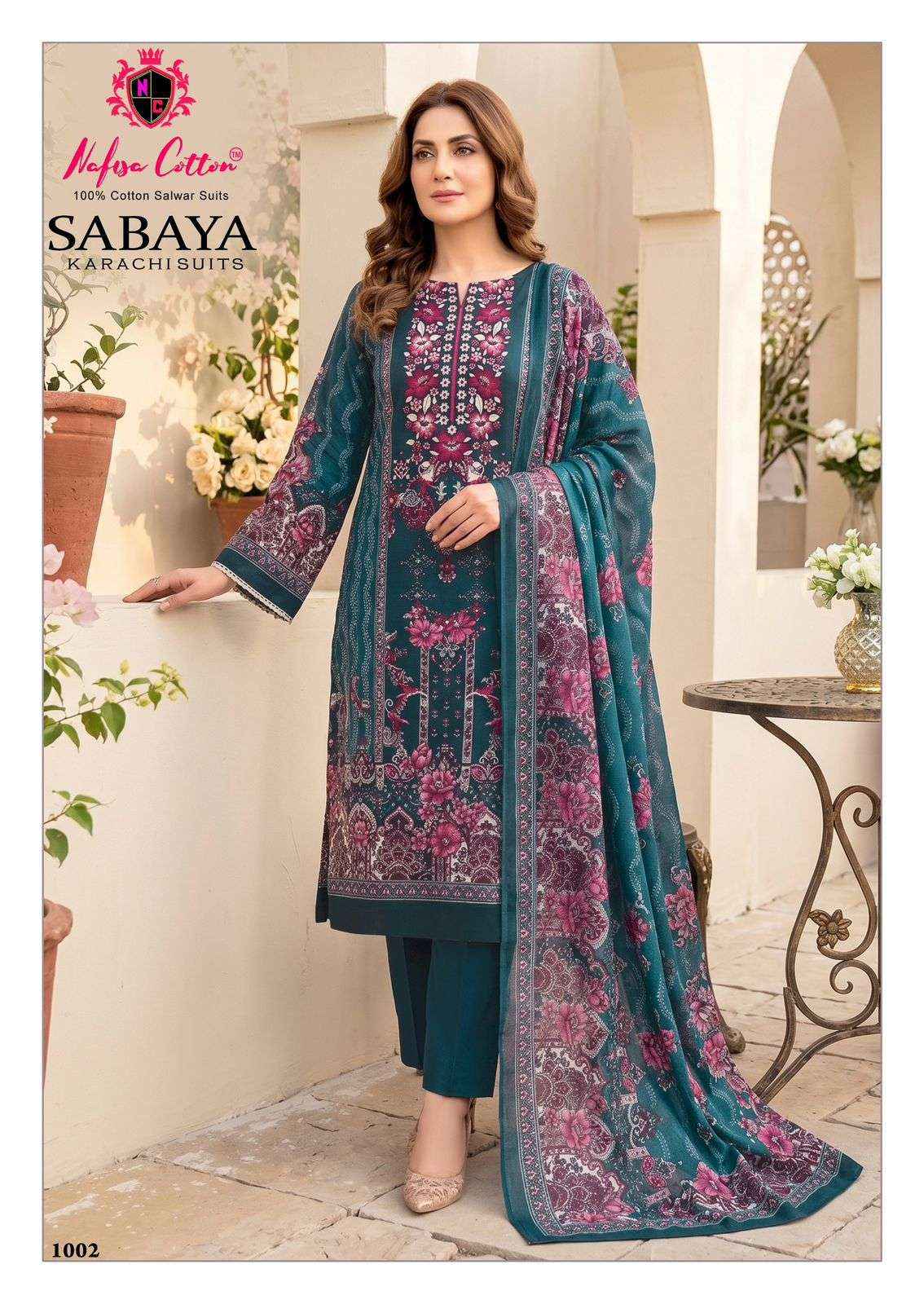 Nafisa Cotton Sabaya Cotton Dress Material 6 Pc Catalog