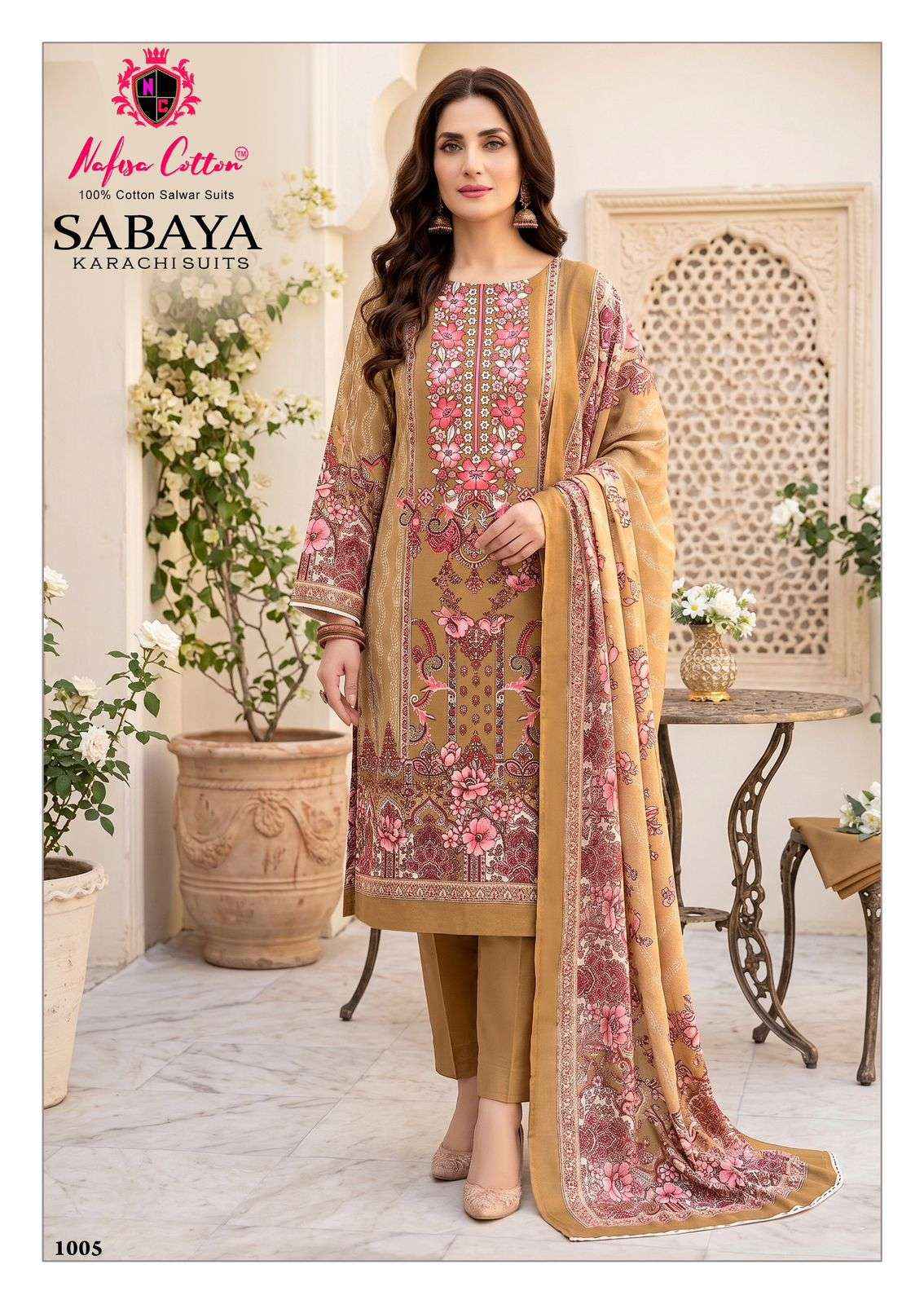 Nafisa Cotton Sabaya Cotton Dress Material 6 Pc Catalog