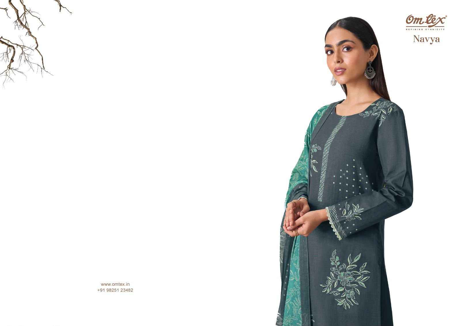Omtex Navatmani Mal Chanderi Silk Dress Material 3 Pc Catalouge