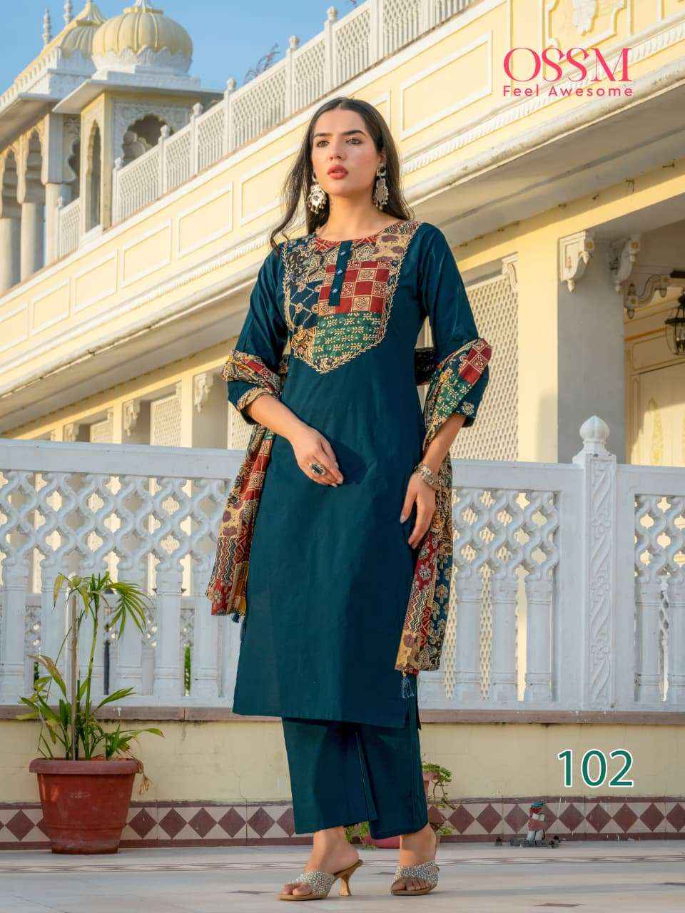 Ossm Mahek Vol 2 Cotton Kurti Combo 6 pcs Catalogue