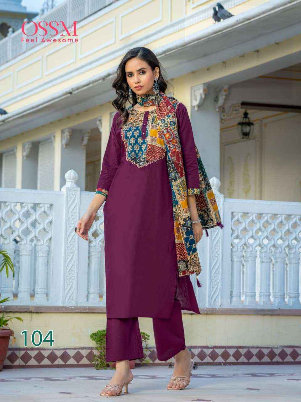 Ossm Mahek Vol 2 Cotton Kurti Combo 6 pcs Catalogue
