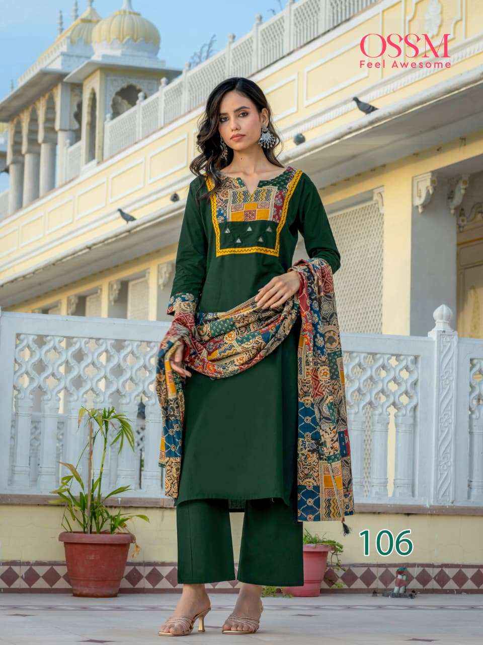 Ossm Mahek Vol 2 Cotton Kurti Combo 6 pcs Catalogue