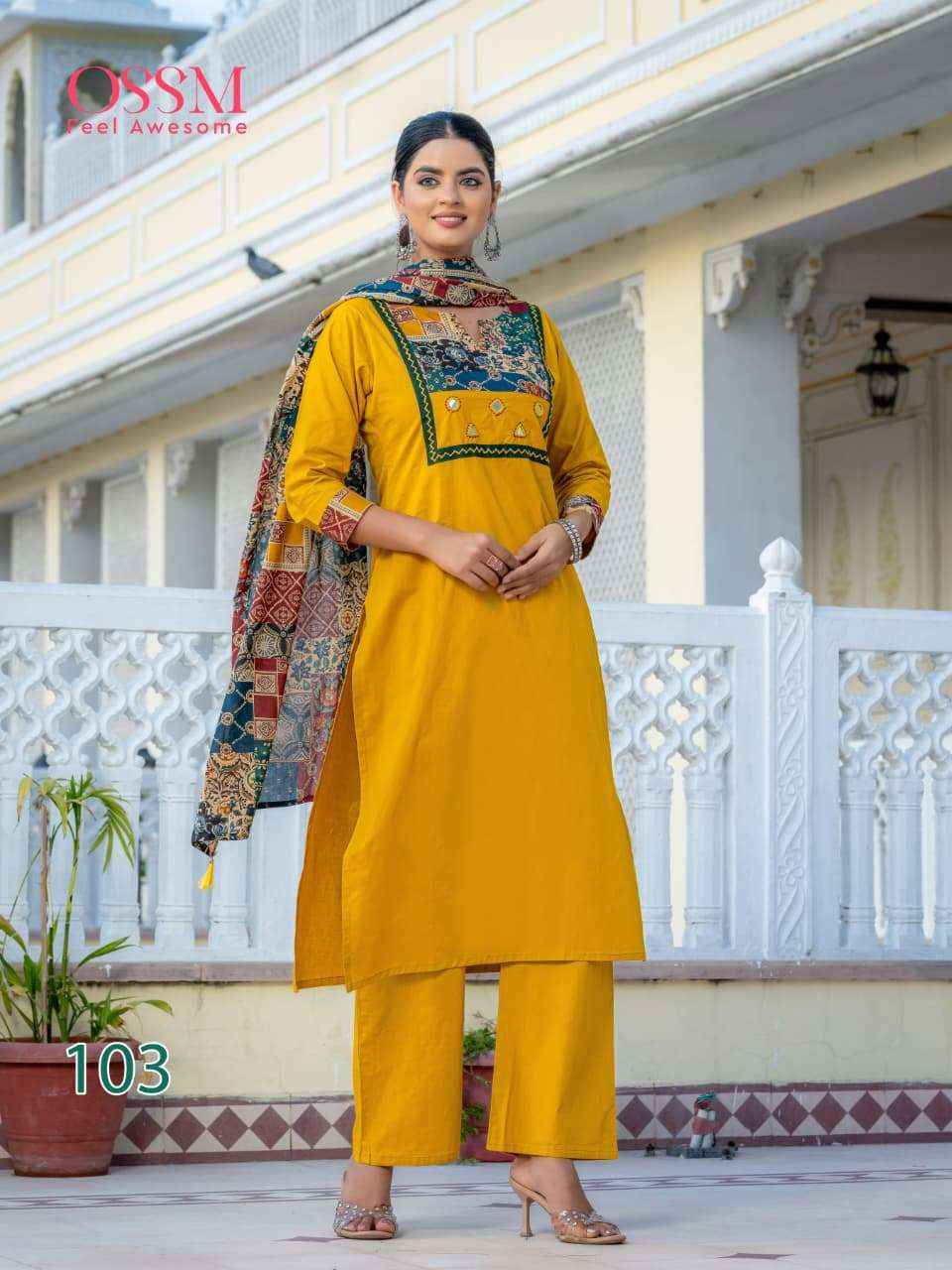 Ossm Mahek Vol 2 Cotton Kurti Combo 6 pcs Catalogue