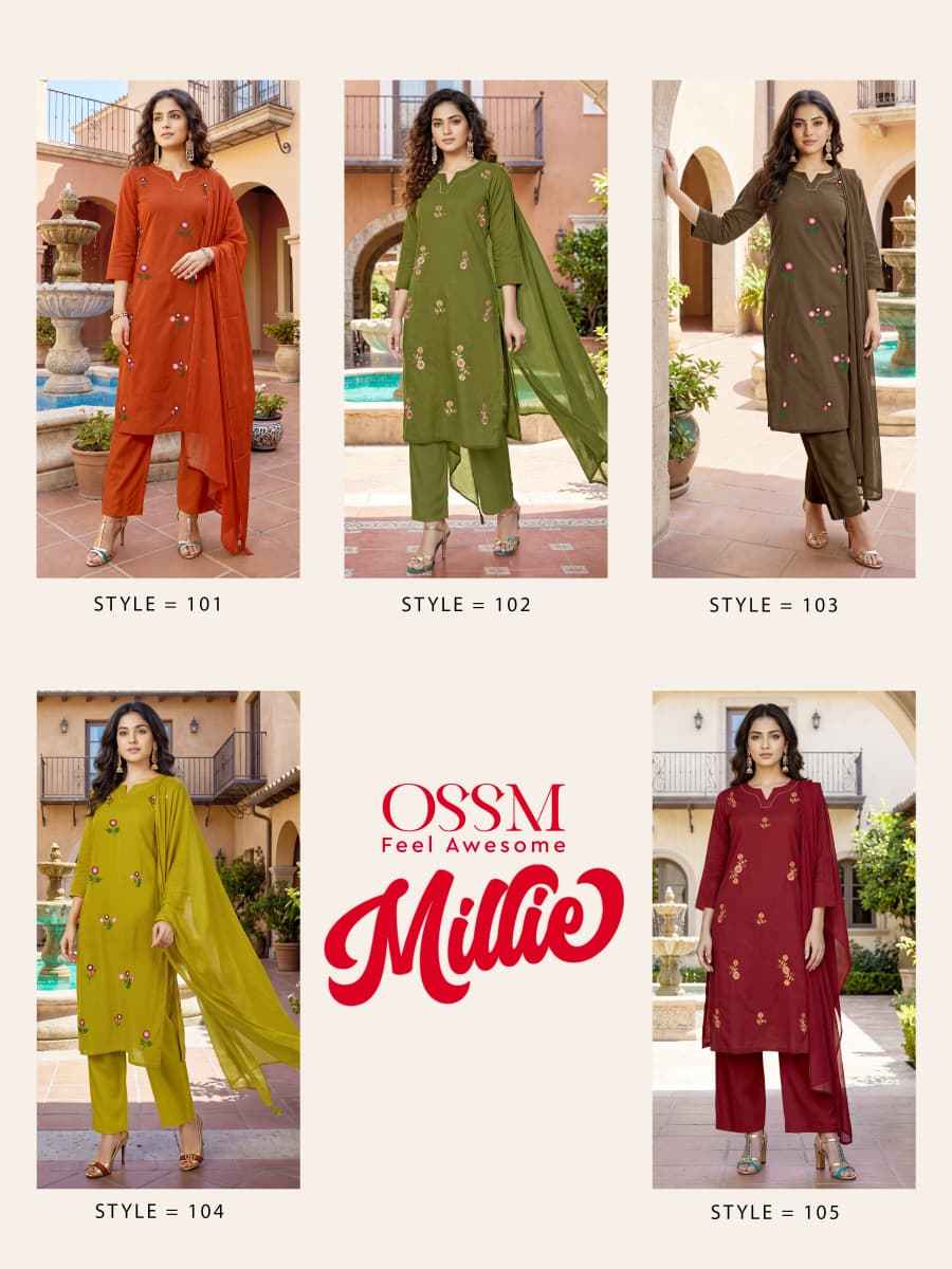 Ossm Millie Cotton Kurti Combo 5 pcs Catalogue