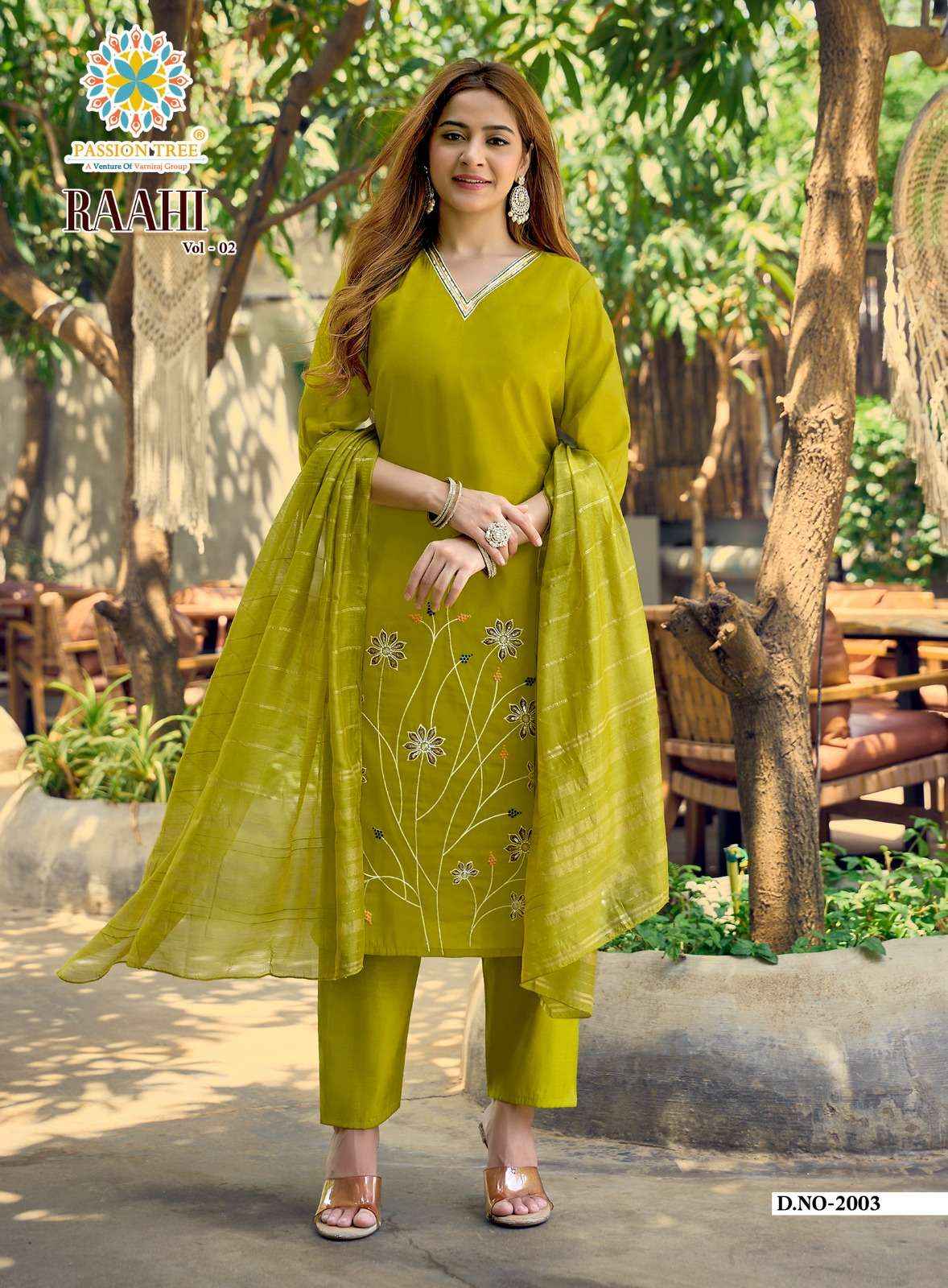Passion Tree Raahi Vol 2 Roman Silk Kurti Combo 8 pcs Catalogue