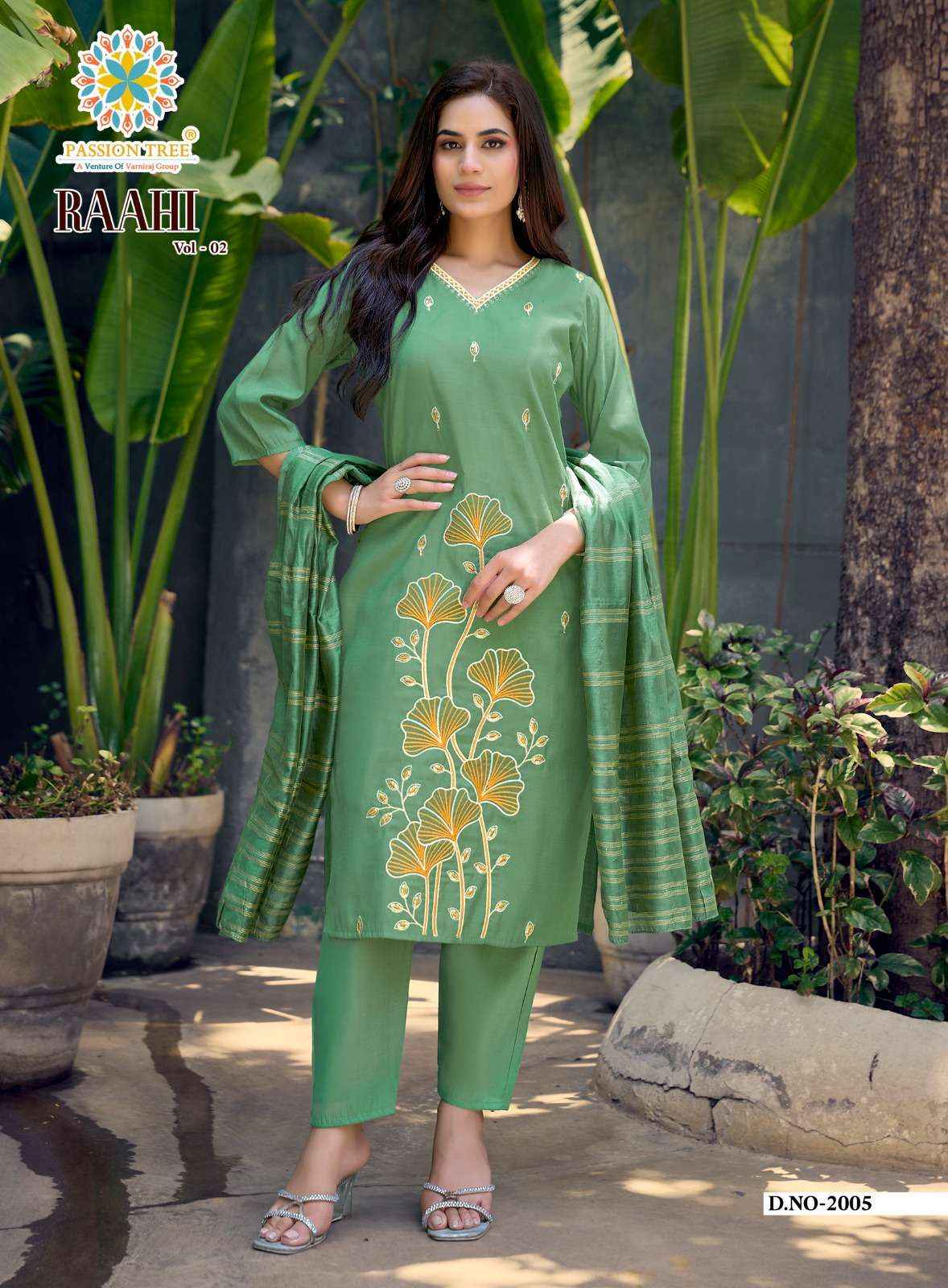 Passion Tree Raahi Vol 2 Roman Silk Kurti Combo 8 pcs Catalogue