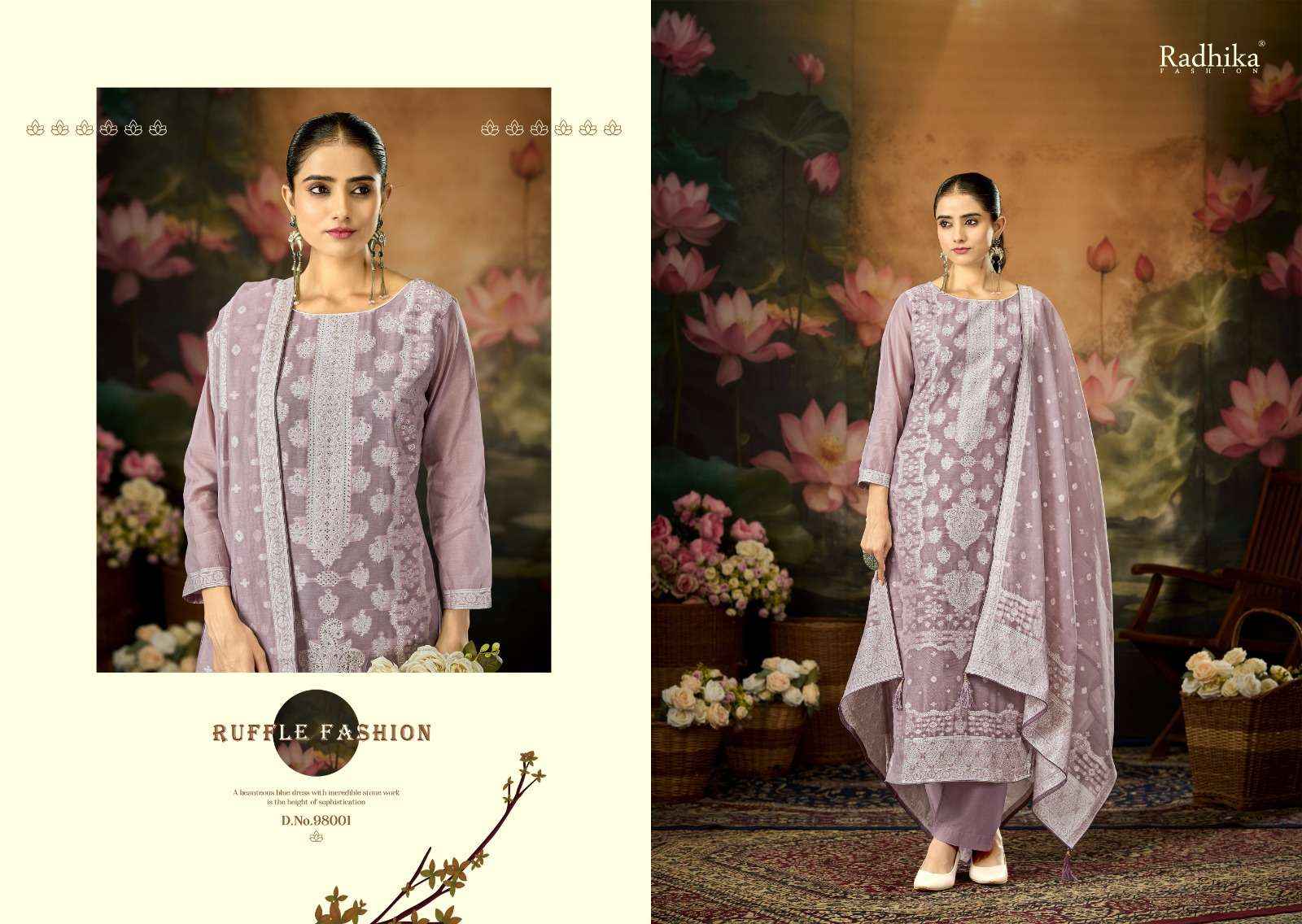 Radhika Fashion Azara Banarashi Adah Vol 12 Cotton Dress Material 6 pcs Catalogue