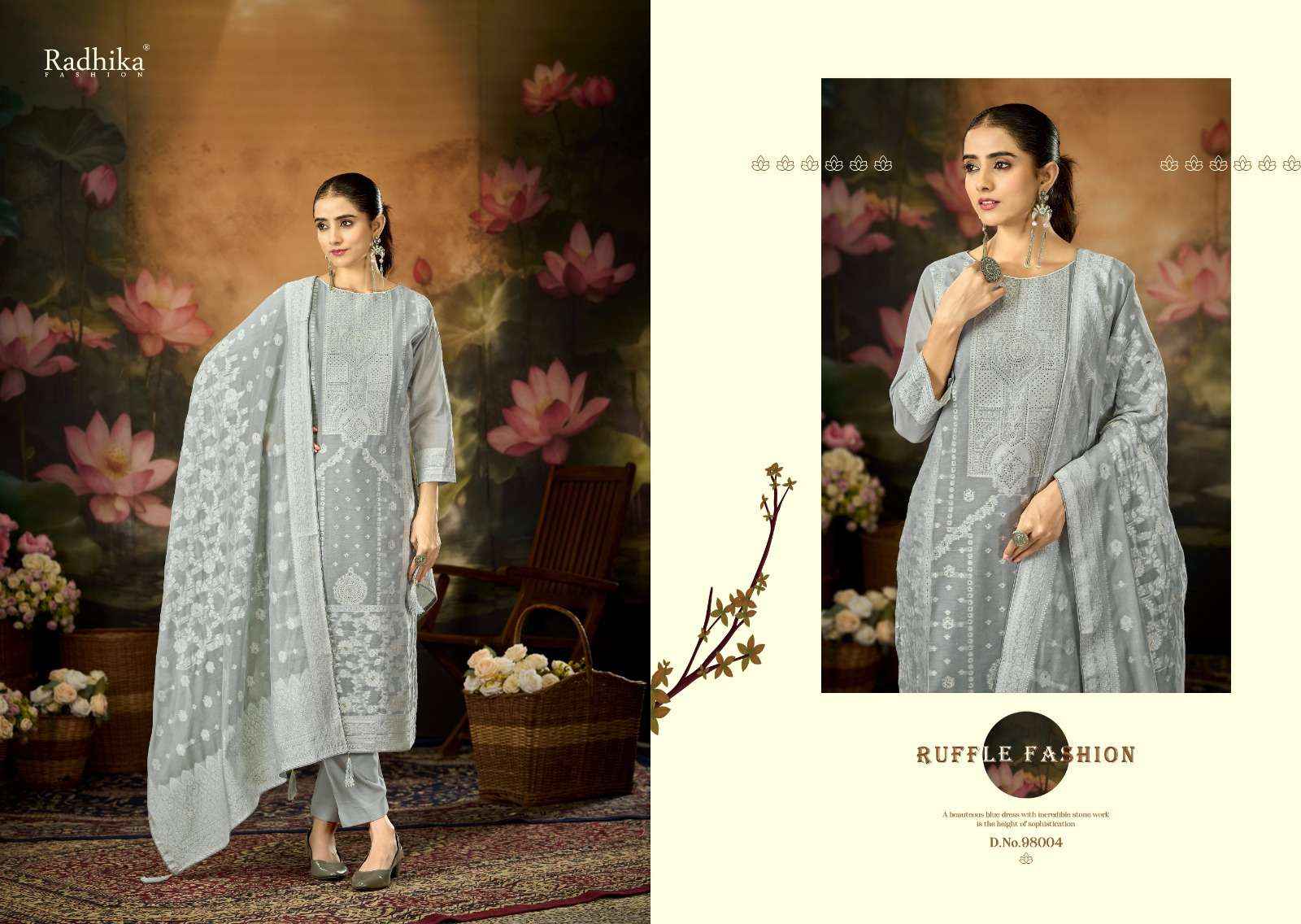 Radhika Fashion Azara Banarashi Adah Vol 12 Cotton Dress Material 6 pcs Catalogue