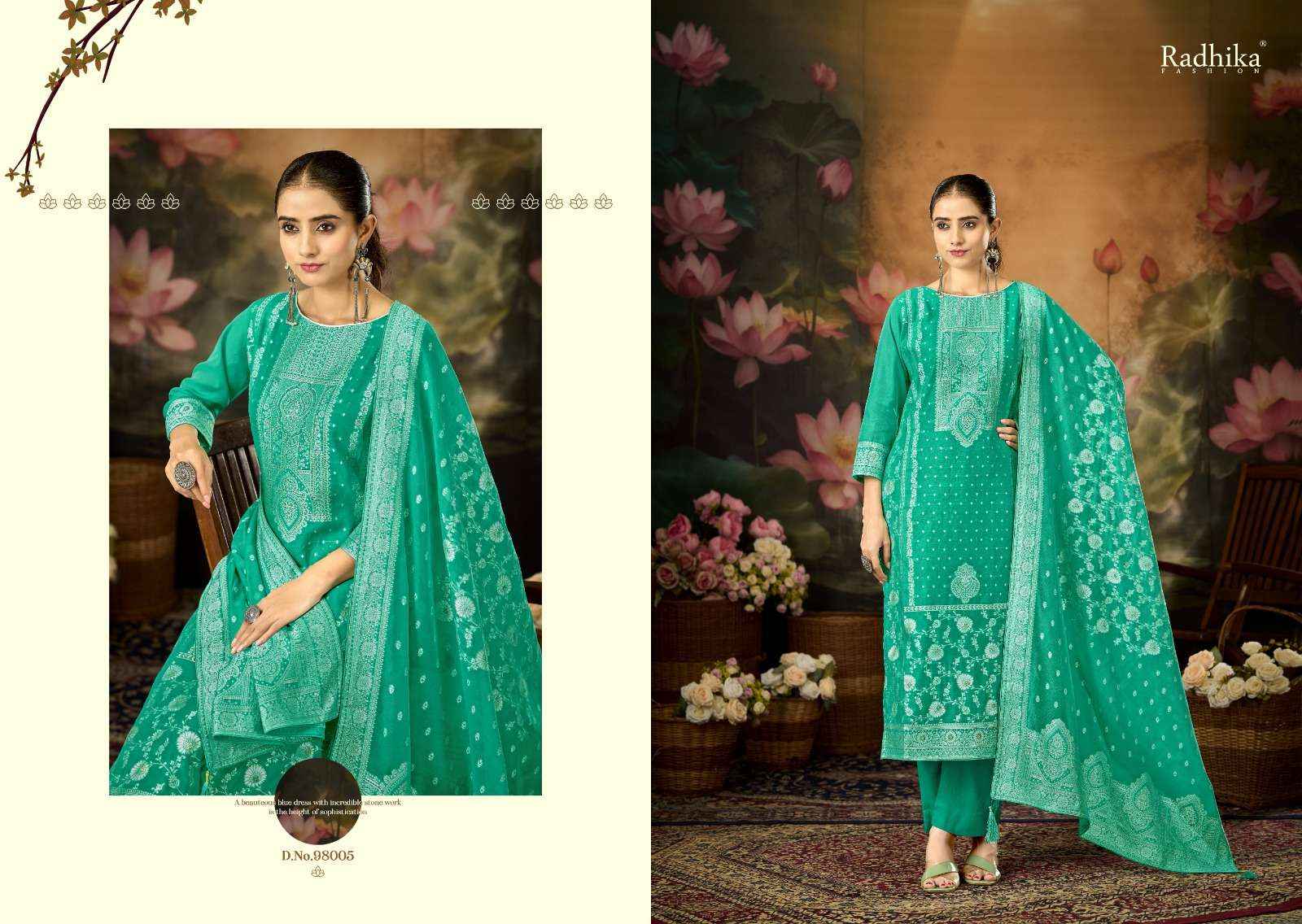 Radhika Fashion Azara Banarashi Adah Vol 12 Cotton Dress Material 6 pcs Catalogue