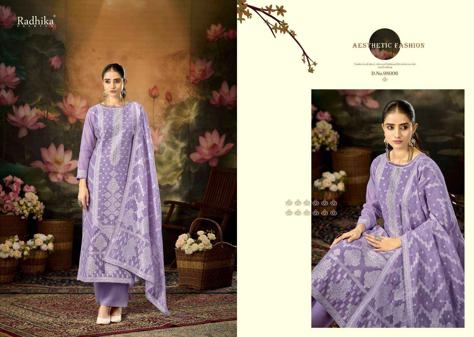 Radhika Fashion Azara Banarashi Adah Vol 12 Cotton Dress Material 6 pcs Catalogue