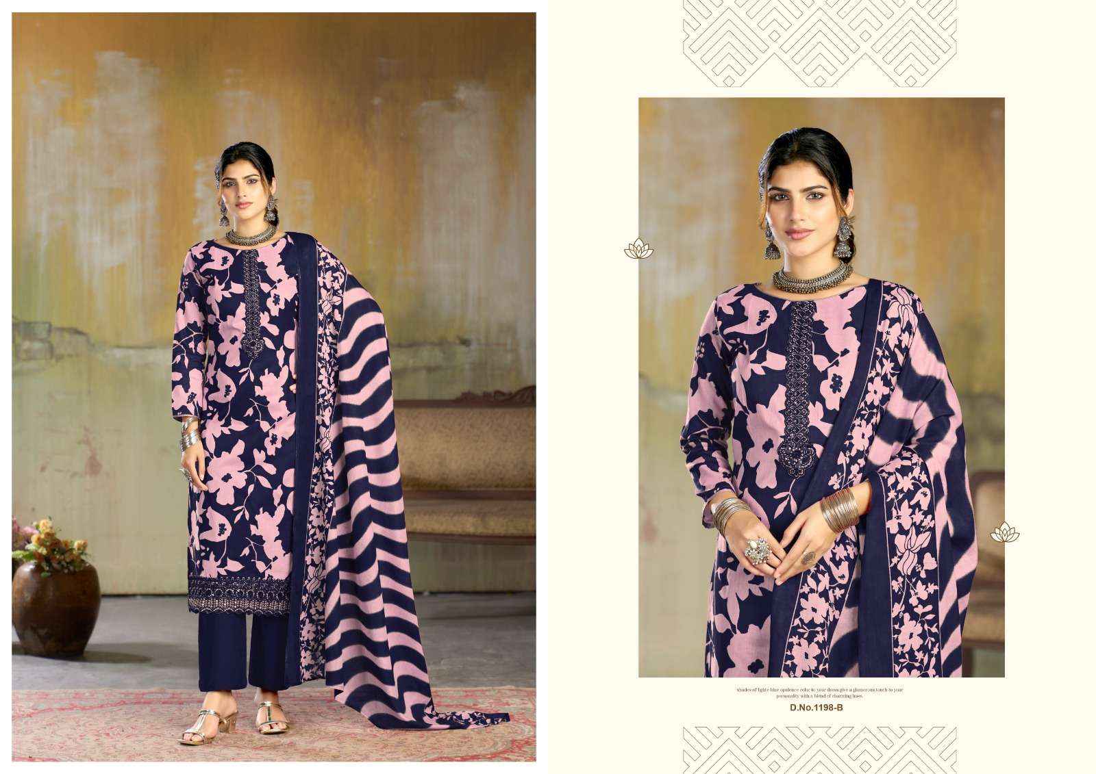 Radhika Fashion Azara Fitoor Lawn Cotton Dress Material 4 pcs Catalogue