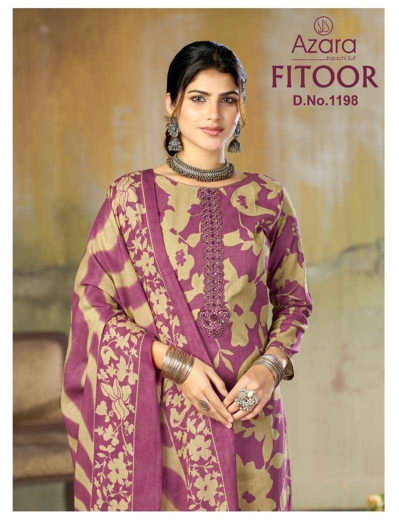 Radhika Fashion Azara Fitoor Lawn Cotton Dress Material 4 pcs Catalogue