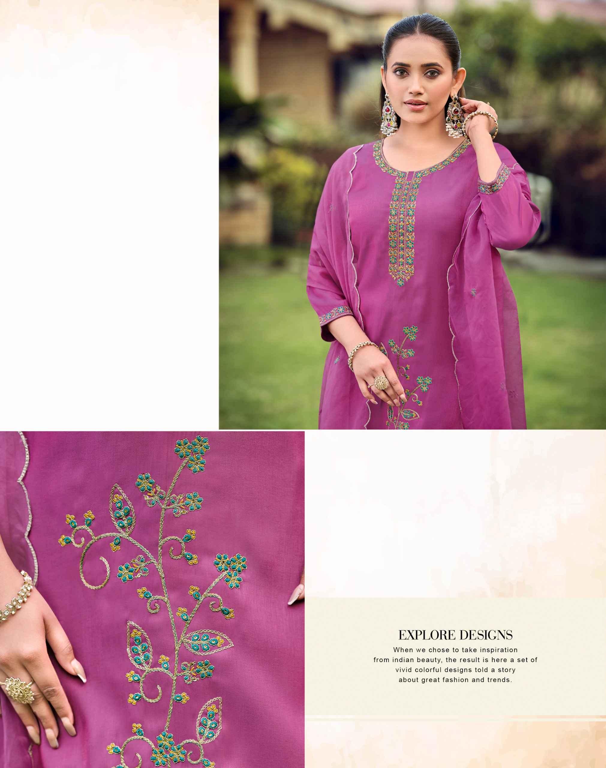 Radhika Lifestyle Ruby Vol 1 Glass Roman Kurti Combo 6 pcs Catalogue