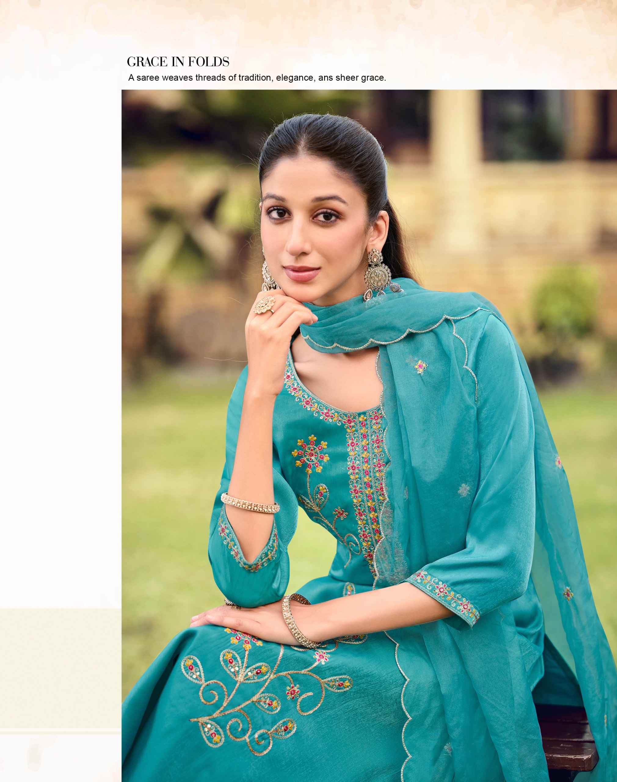Radhika Lifestyle Ruby Vol 1 Glass Roman Kurti Combo 6 pcs Catalogue