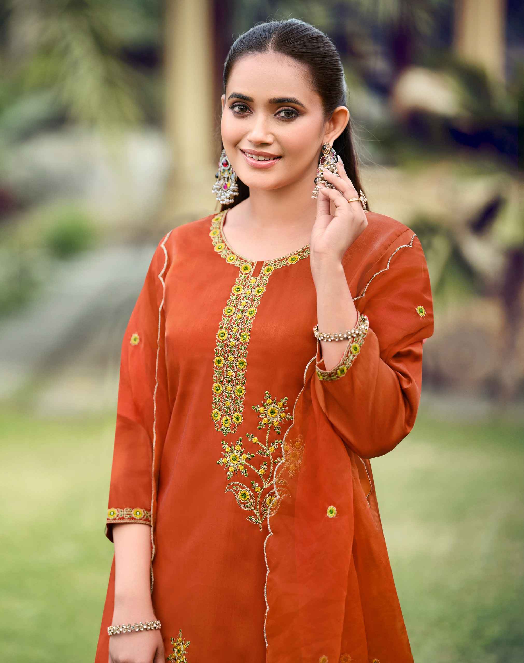 Radhika Lifestyle Ruby Vol 1 Glass Roman Kurti Combo 6 pcs Catalogue
