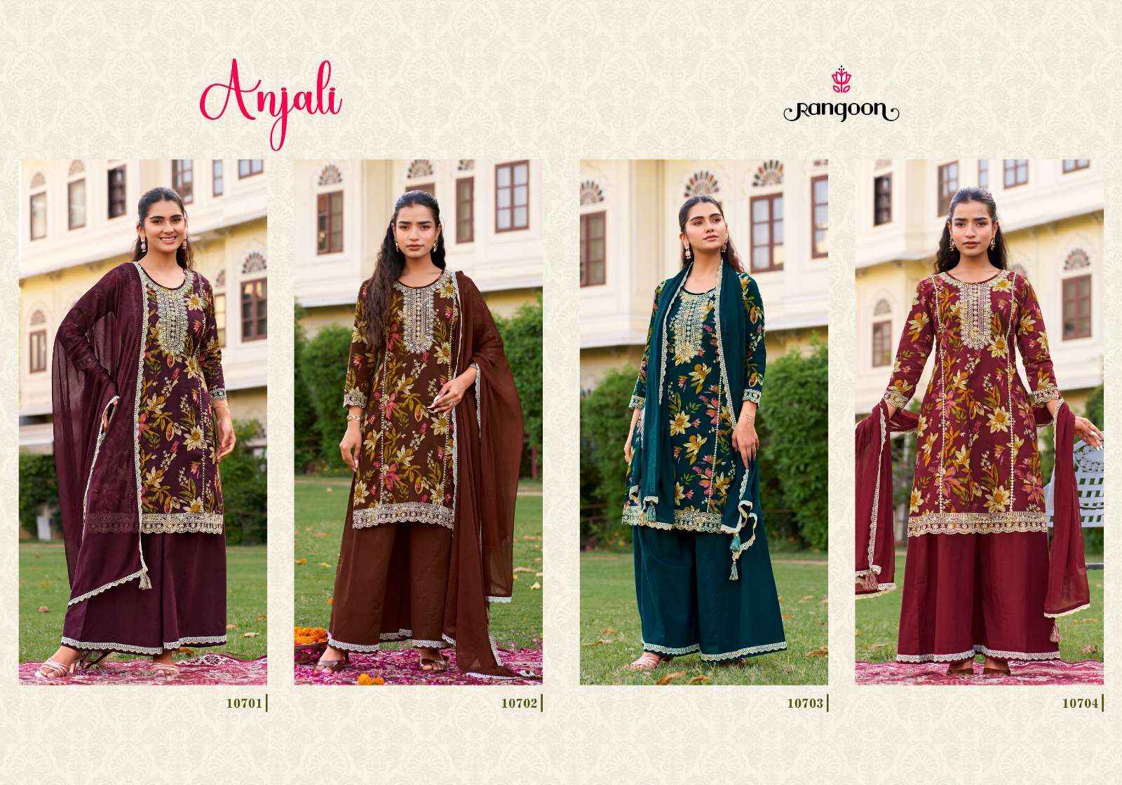 Rangoon Anjali Readymade Cotton Dress 4 pcs Catalogue
