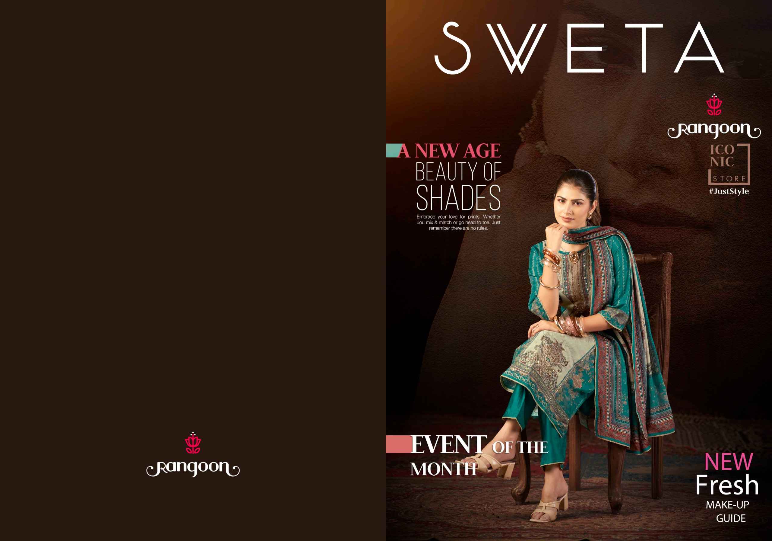 Rangoon Sweta Readymade Muslin Dress 4 pcs Catalogue