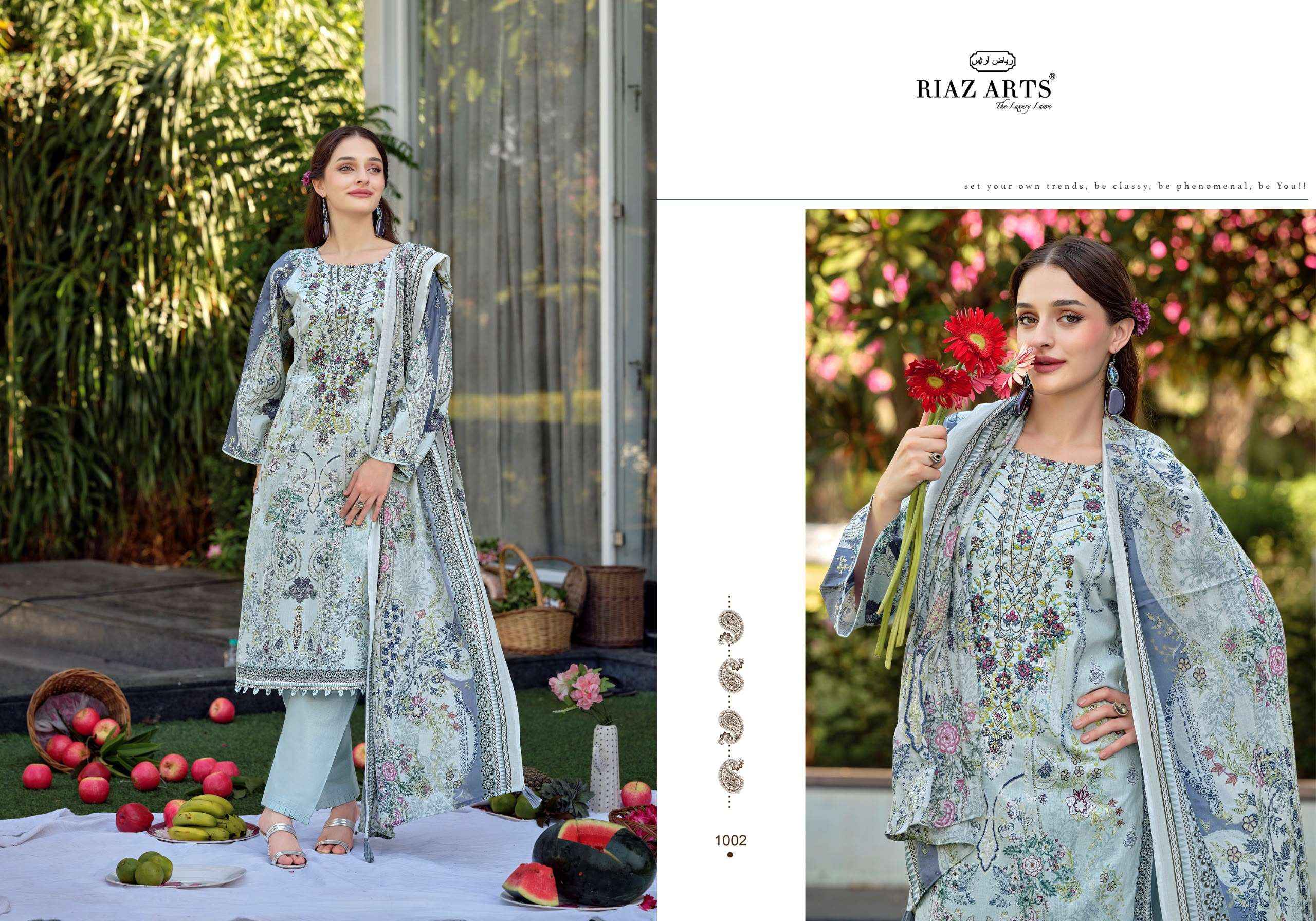Riaz Arts Musafir Vol 44 Cotton Dress Material 8 pcs Catalogue