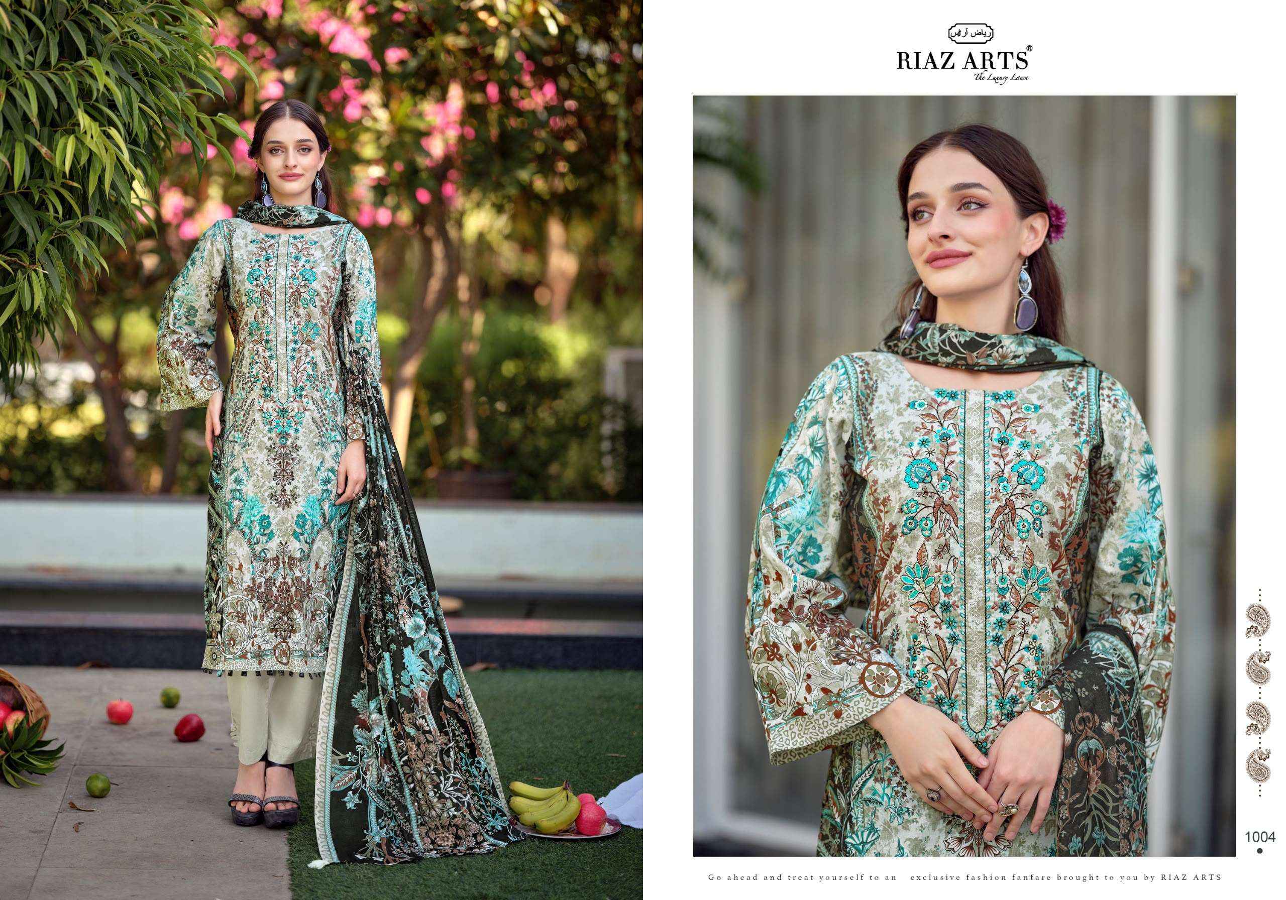 Riaz Arts Musafir Vol 44 Cotton Dress Material 8 pcs Catalogue