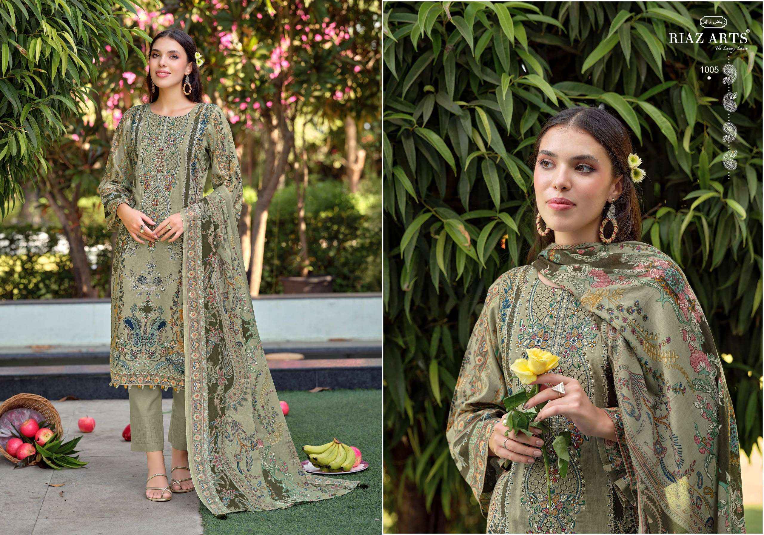Riaz Arts Musafir Vol 44 Cotton Dress Material 8 pcs Catalogue