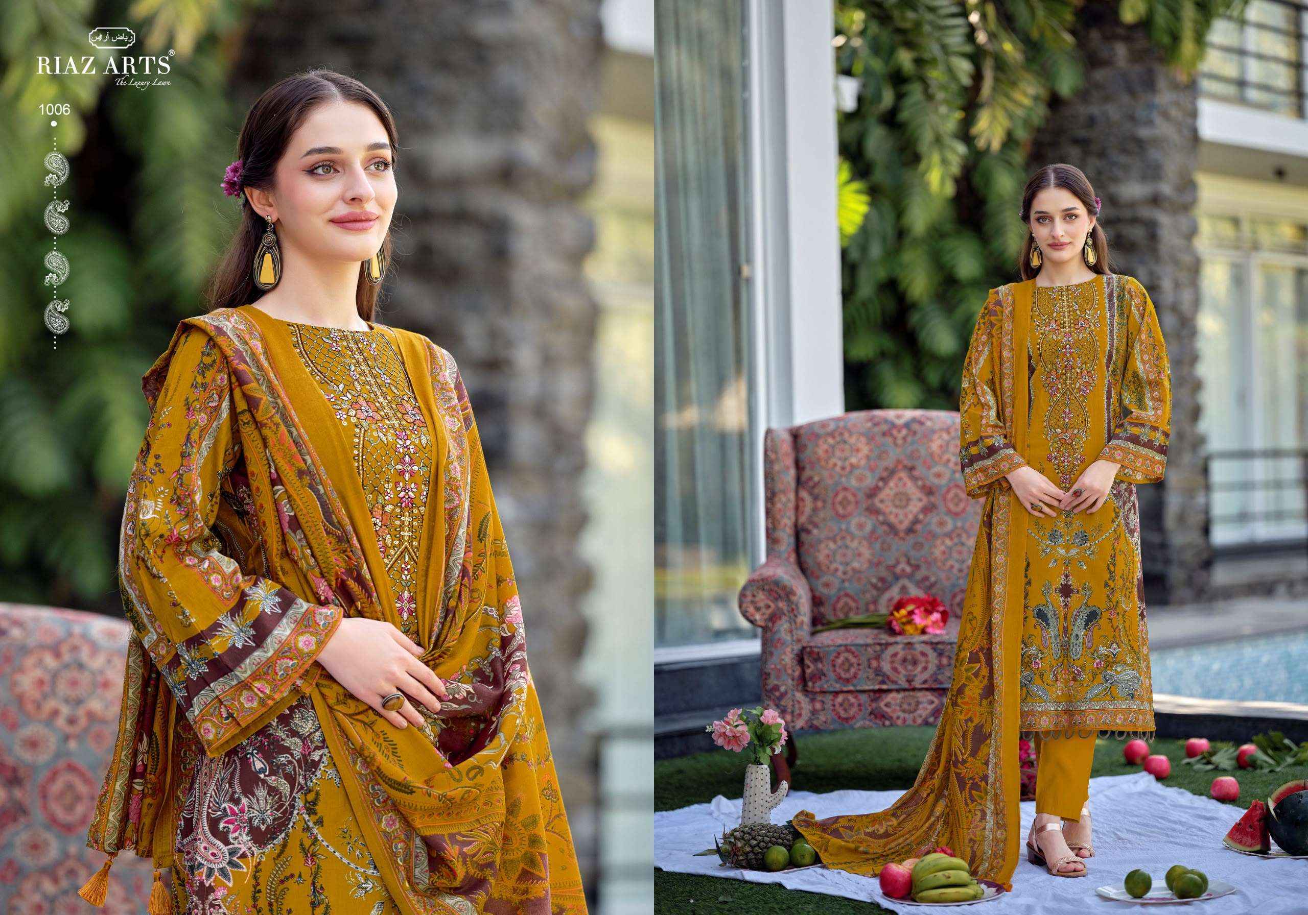 Riaz Arts Musafir Vol 44 Cotton Dress Material 8 pcs Catalogue