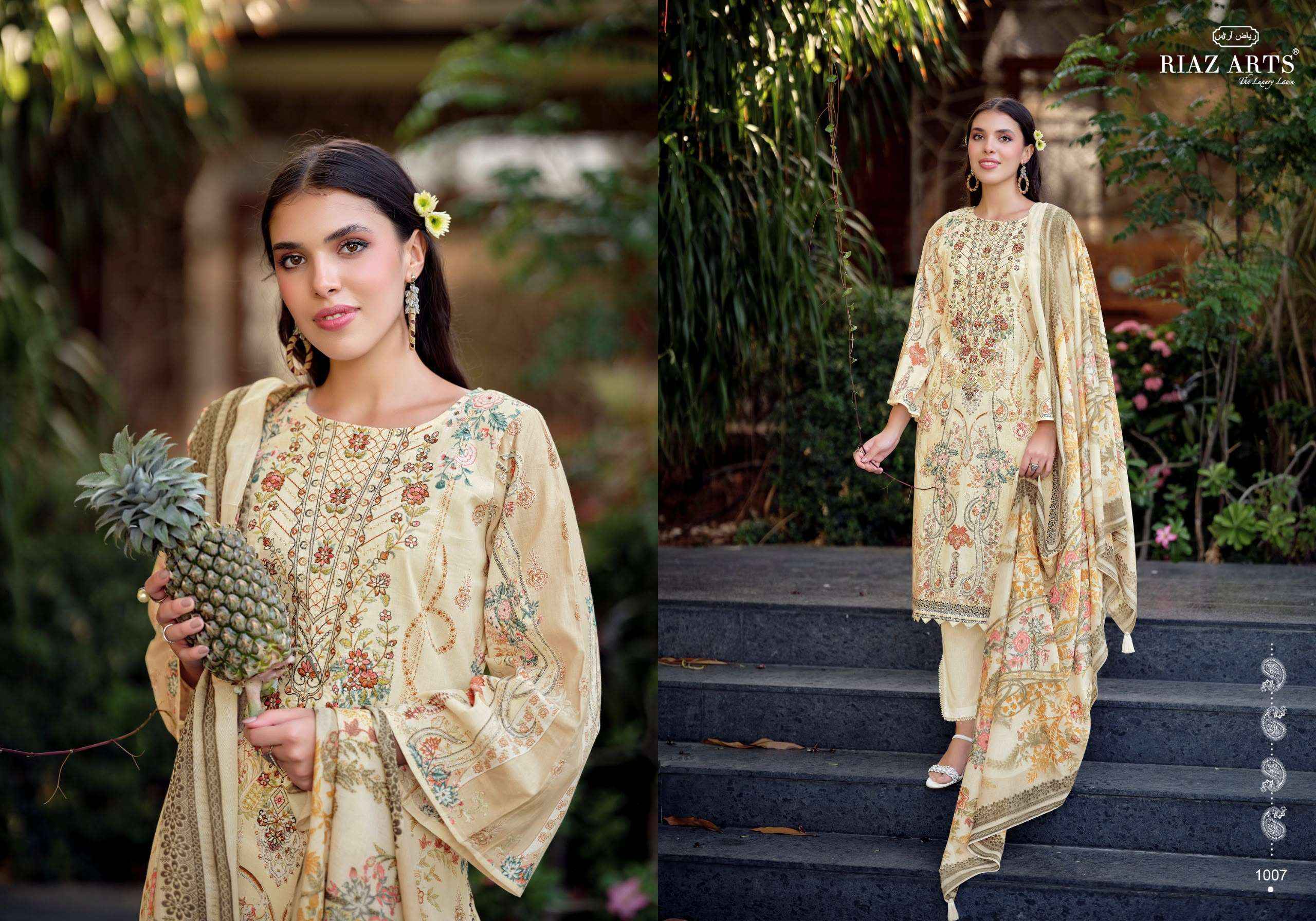 Riaz Arts Musafir Vol 44 Cotton Dress Material 8 pcs Catalogue