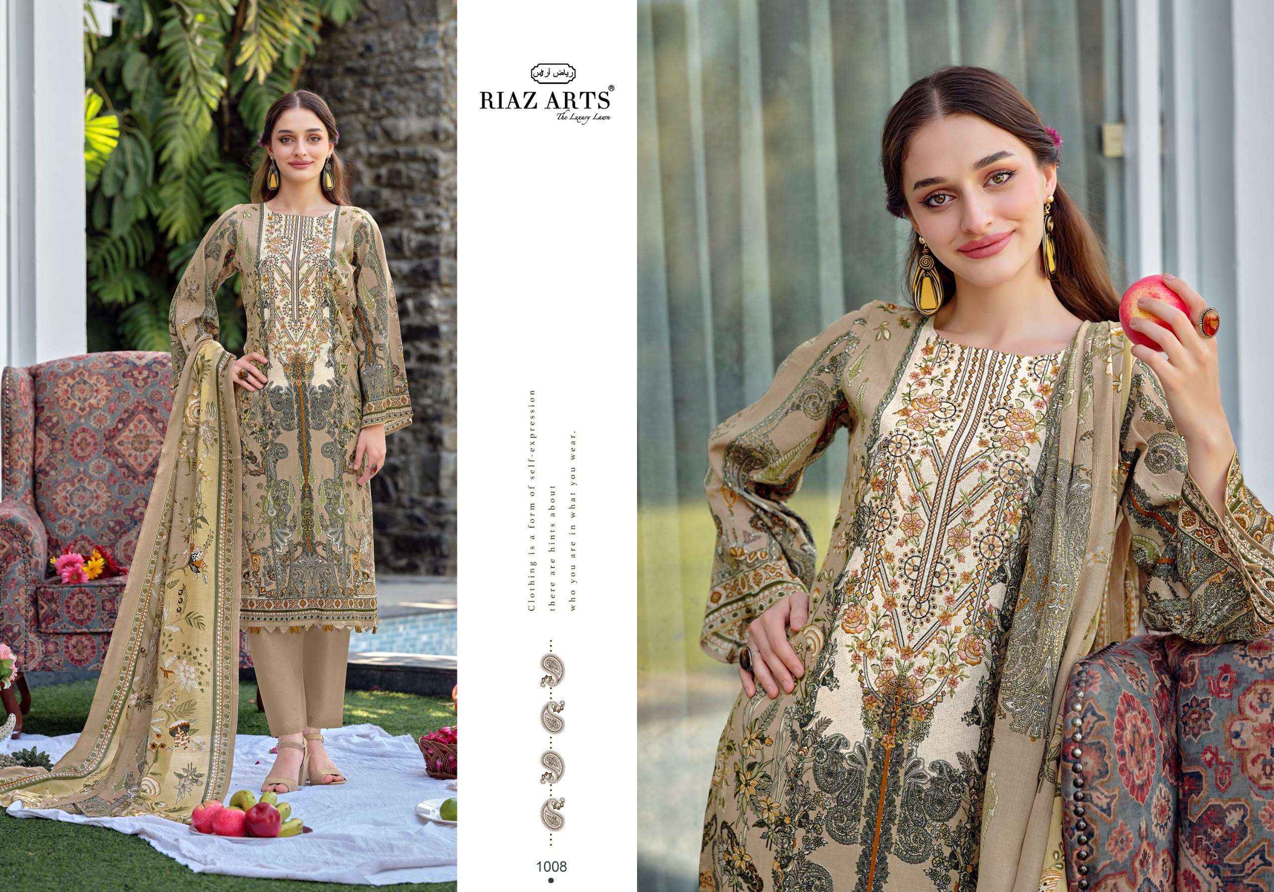 Riaz Arts Musafir Vol 44 Cotton Dress Material 8 pcs Catalogue