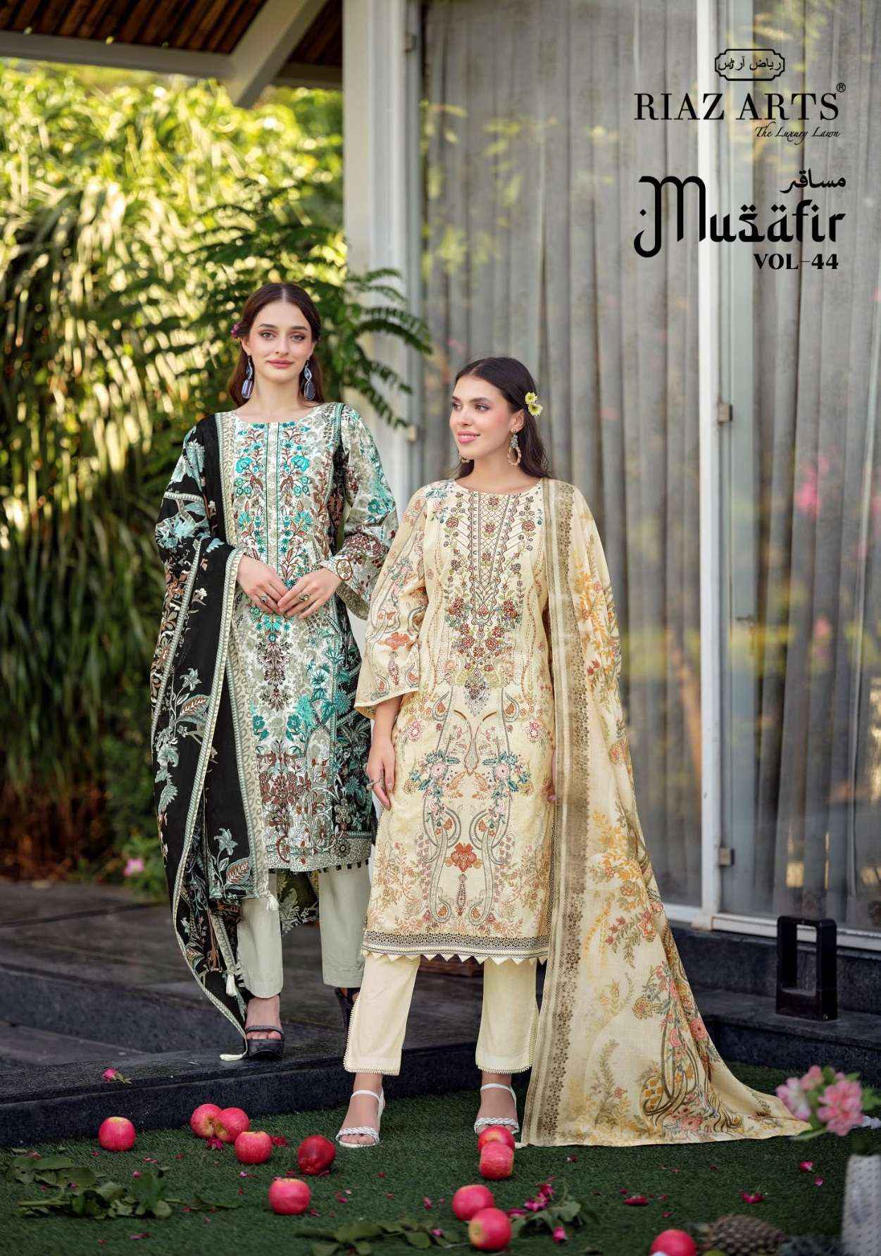 Riaz Arts Musafir Vol 44 Cotton Dress Material 8 pcs Catalogue